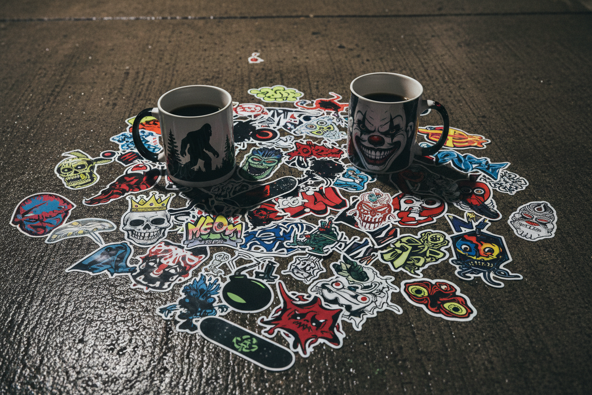 Mugs Stickers & Accessories Collection