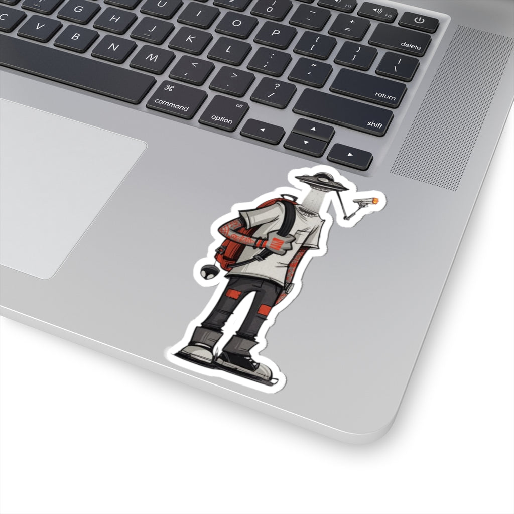 Alien Vibe Stickers, Cool Laptop Decals, Outdoor Gear, Water Bottle Decor, Quirky Gift Ideas, Fun Alien Stickers