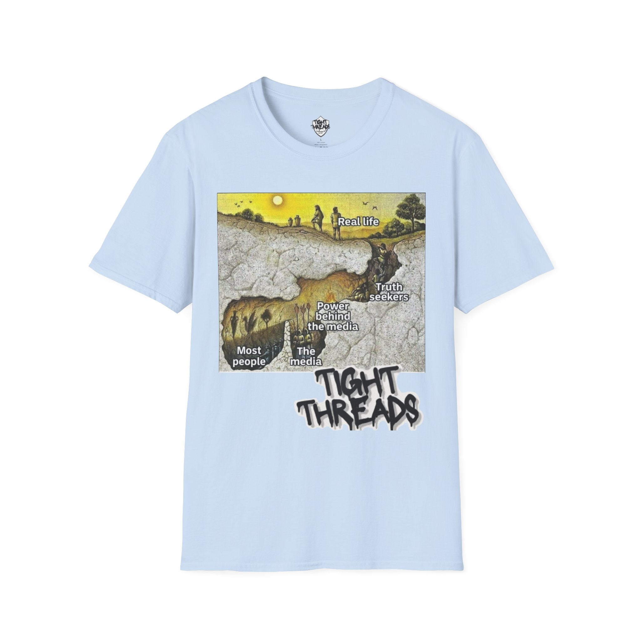 Plato's Cave T-Shirt - Comfortable, Motivational Apparel for Everyday Wear, Unique Gift Idea for Friends and Family, Positive [...]
