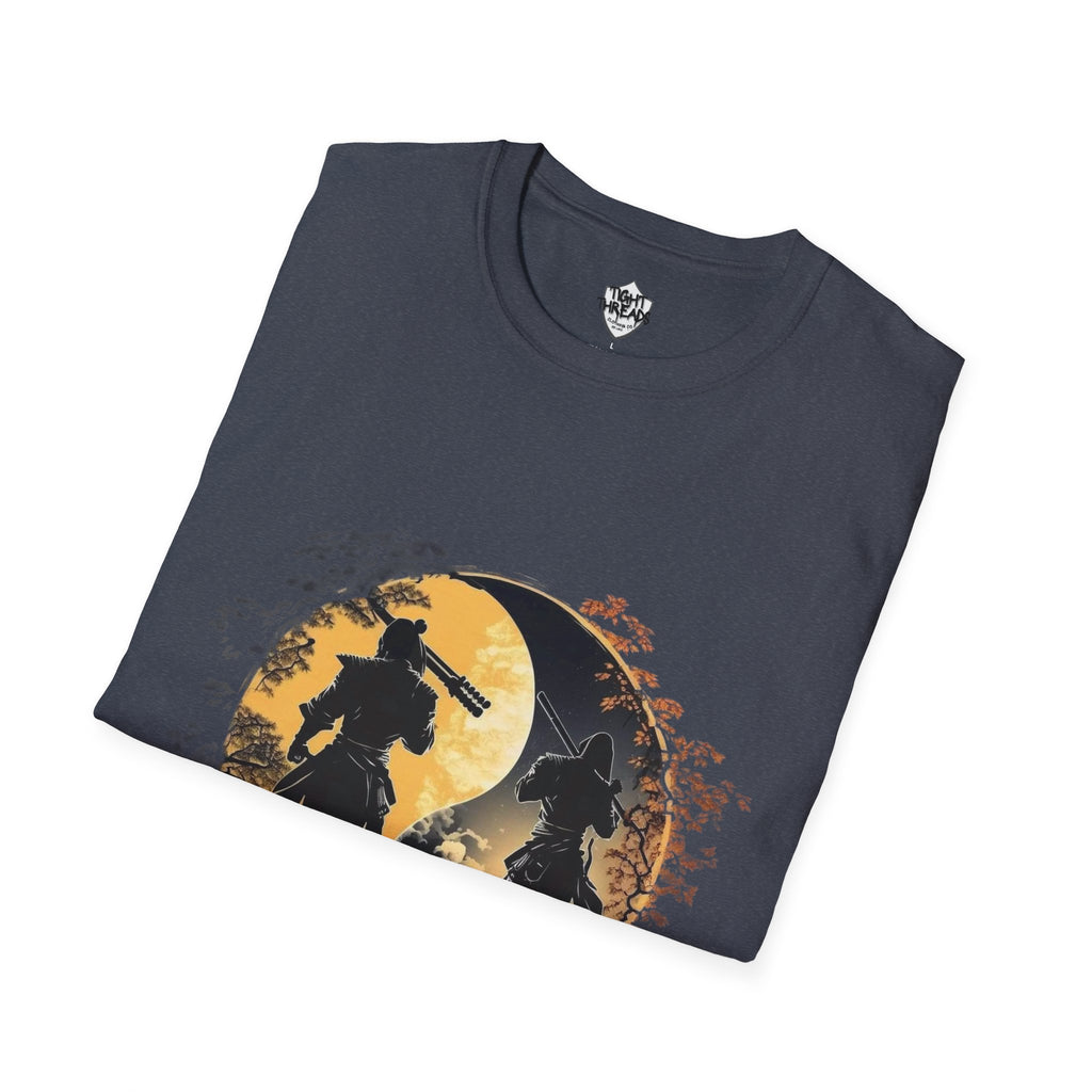 Yin Yang Samurai unisex style T-Shirt, Men and Women T-Shirt, durable and smooth fabric, casual wear.