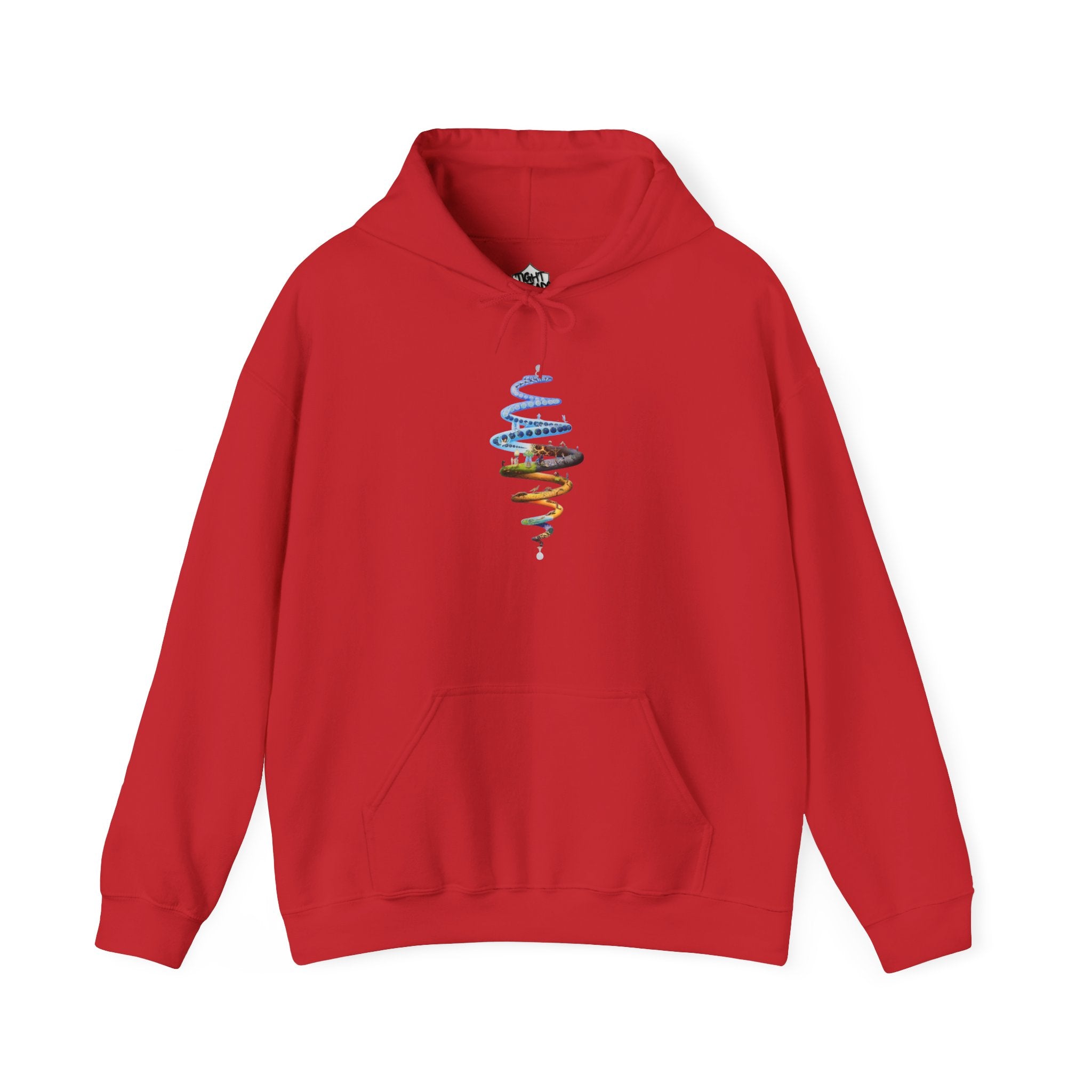 Spiral of Life Design Unisex Hoodie, Cozy Fashion, Perfect for Casual Wear, Gift for Friends, Great for Festivals