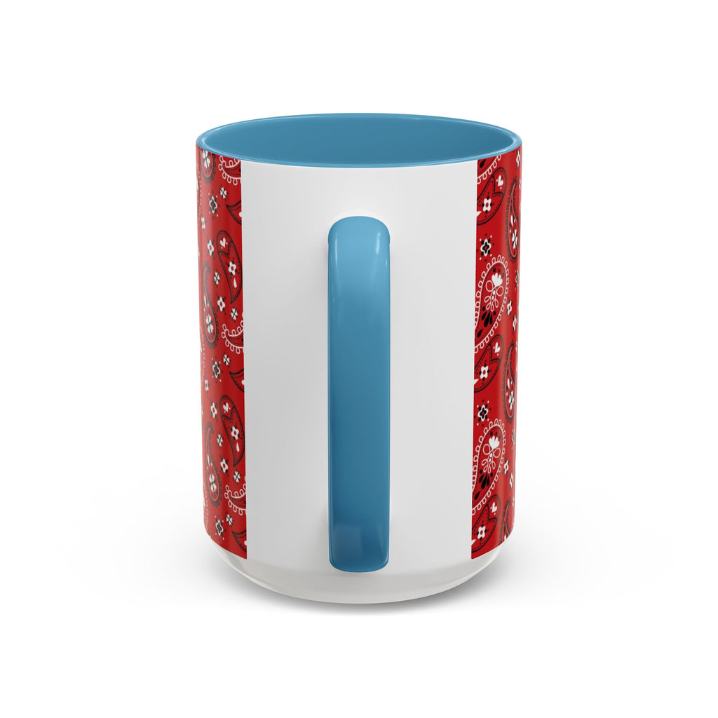 Cool Beans Mug | Red Bandana Coffee Cup, Hip-Hop Bean Graphic 11oz 15oz