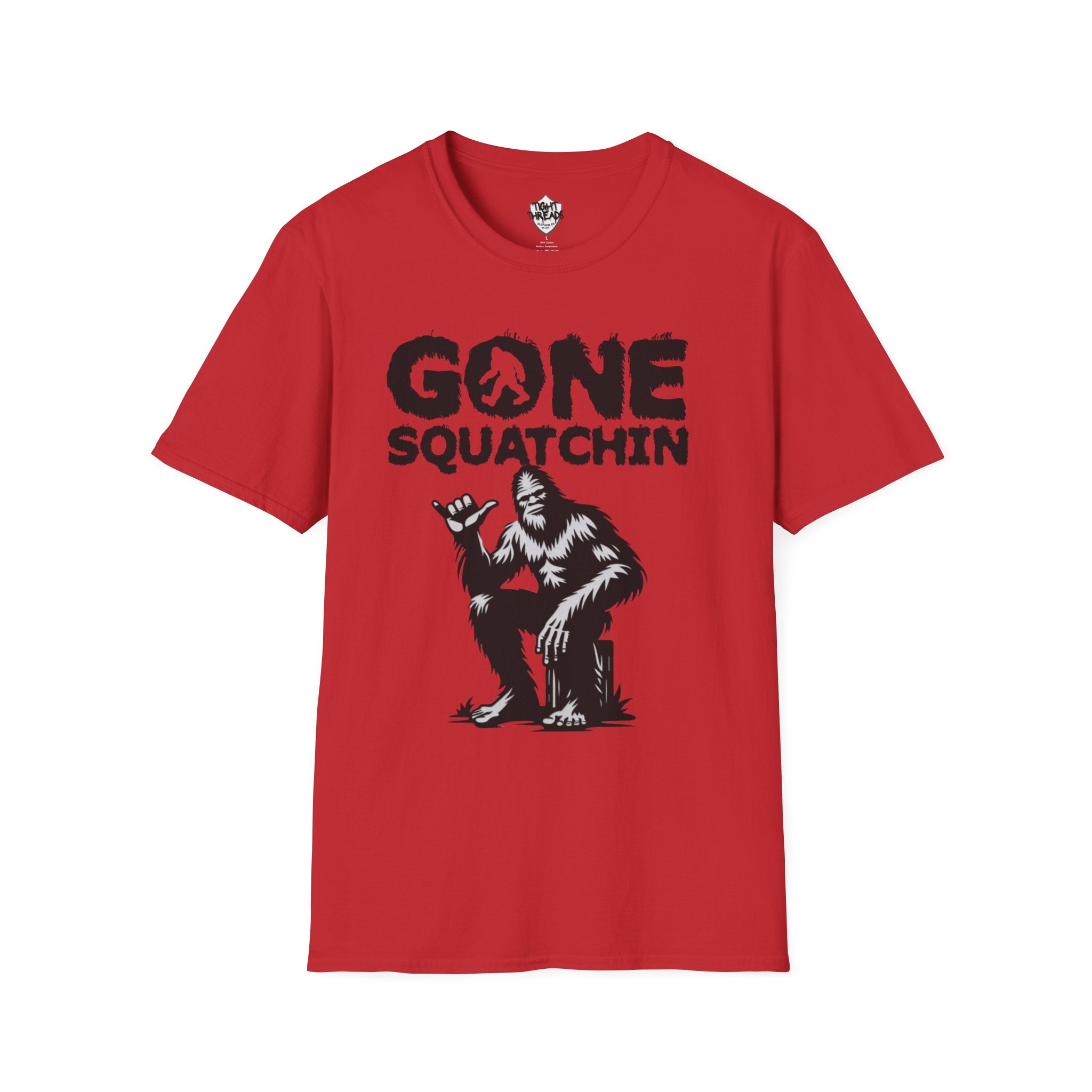 Gone Squatchin Bigfoot Graphic T-Shirt | Sasquatch Illustration