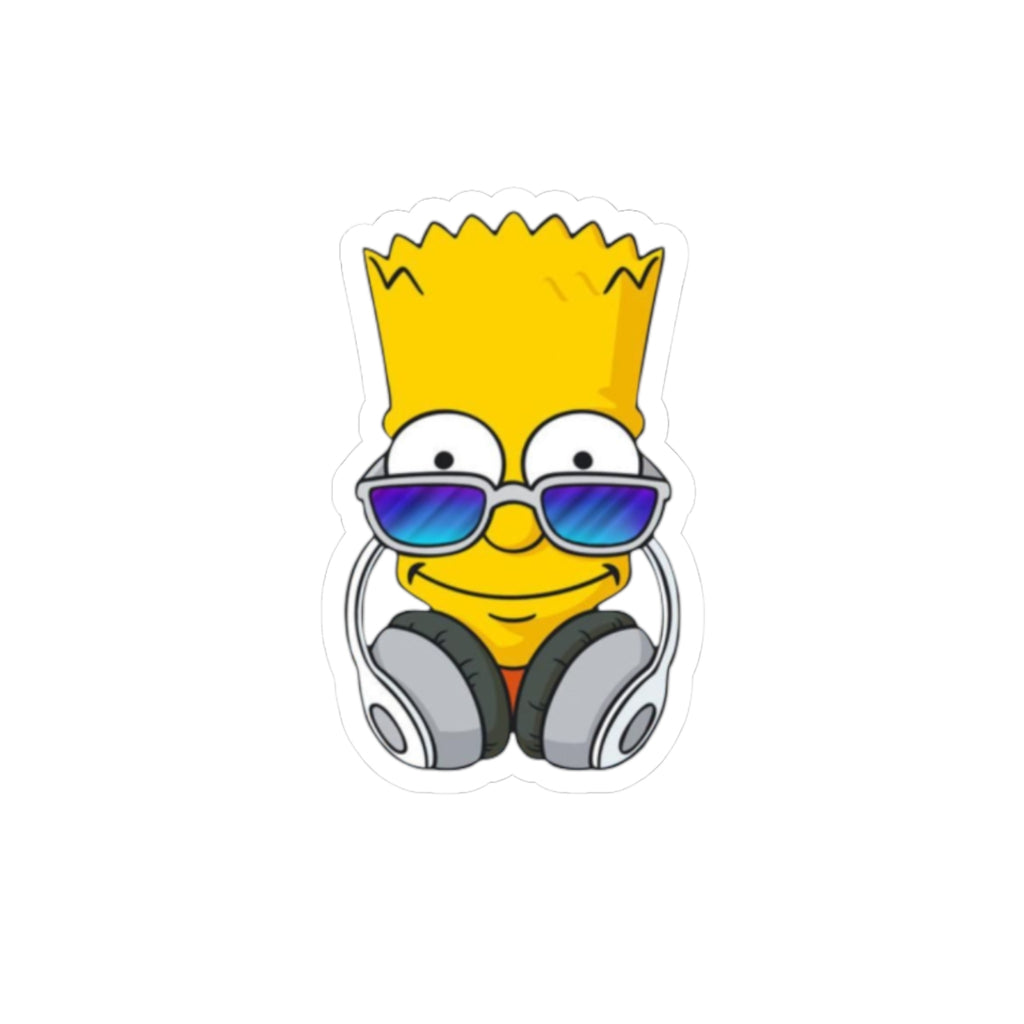 Cool Sunglasses Headphone Character Sticker | Kiss-Cut Sticker