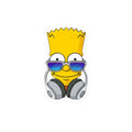 Cool Sunglasses Headphone Character Sticker | Kiss-Cut Sticker