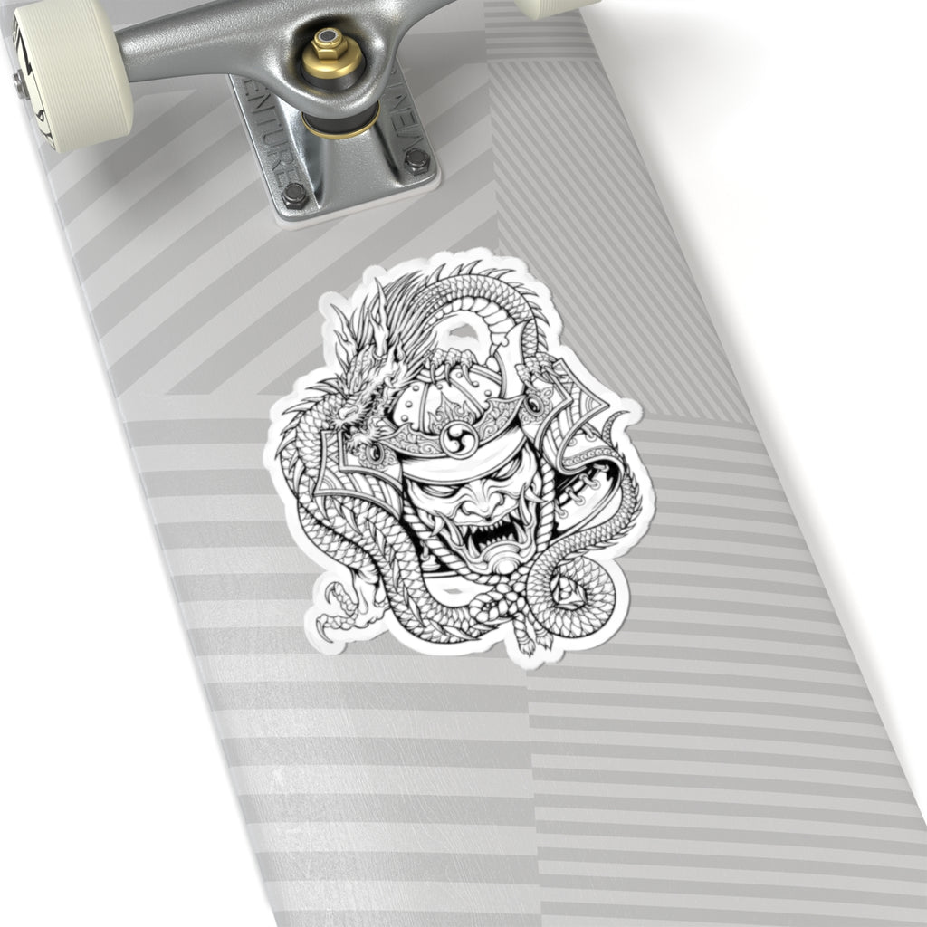 Dragon Warrior Kiss-Cut Stickers | Bold Art for Laptops, Journals, Skateboards, Gifts, and Decor