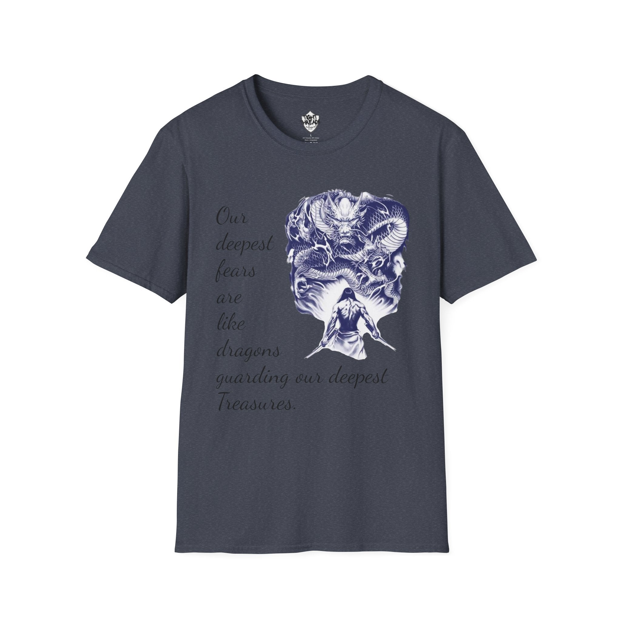 Unisex T-Shirt, Inner Alchemy, Dragon Quote Tee, Graphic Tee, Spiritual Shirt, Inspirational Clothing