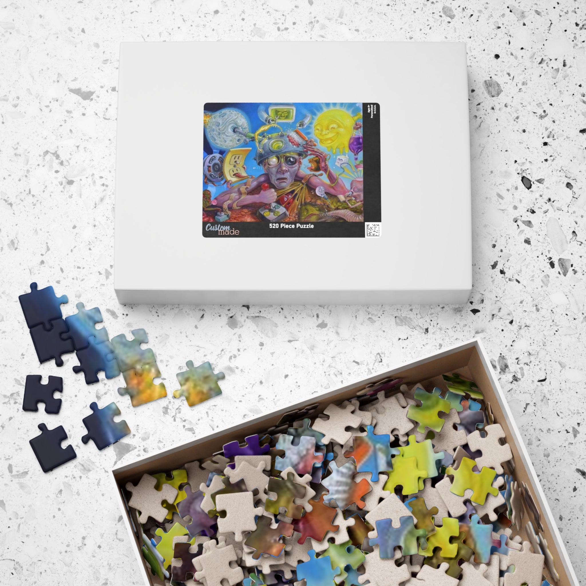 Surreal Cosmic Collage Puzzle 520-piece