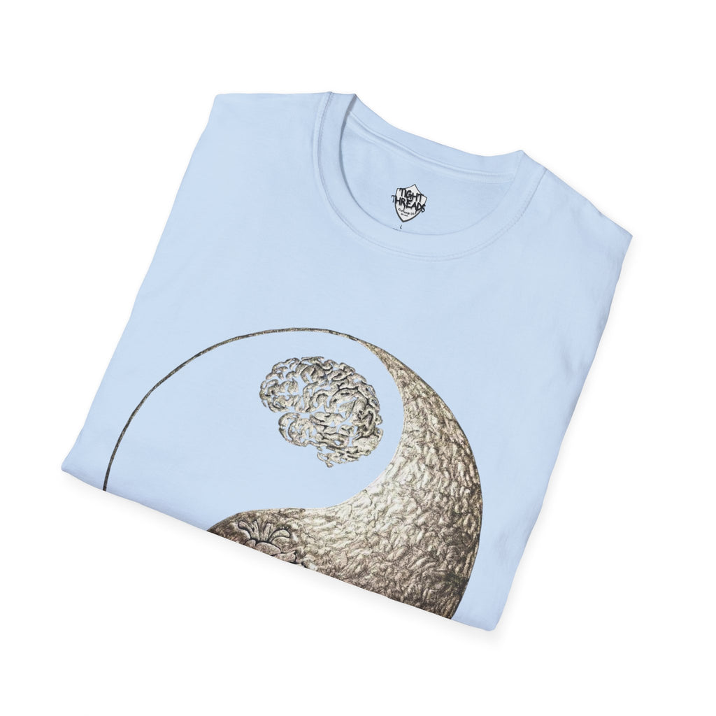Yin Yang Mind over Matter Tee, Unisex T-Shirt for Mindfulness, Gift for Yoga Lovers, Boho Style, Casual Wear, Spiritual Design