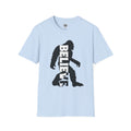 Bigfoot Believe T-Shirt | Sasquatch Silhouette Typography