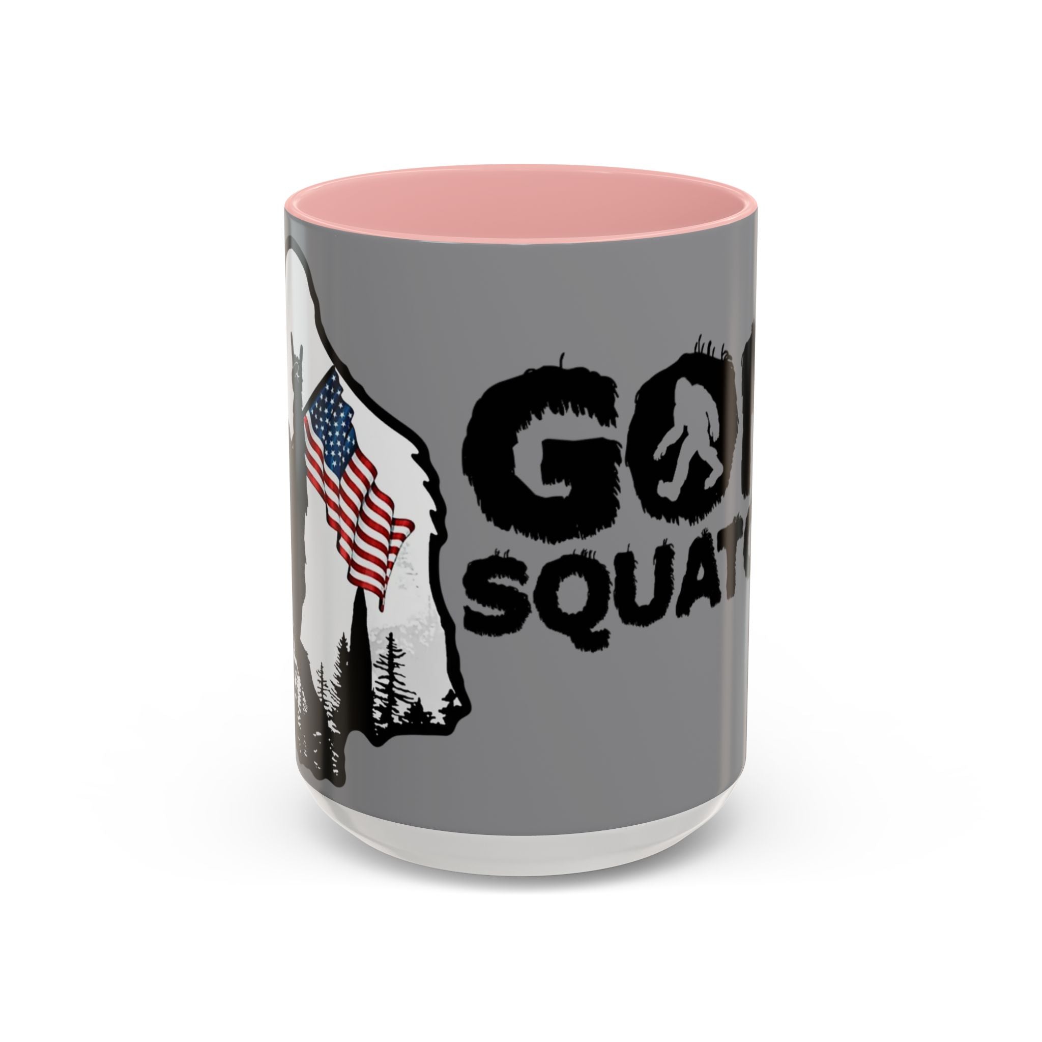 Gone Squatchin Patriotic Bigfoot Mug | Accent Coffee Mug