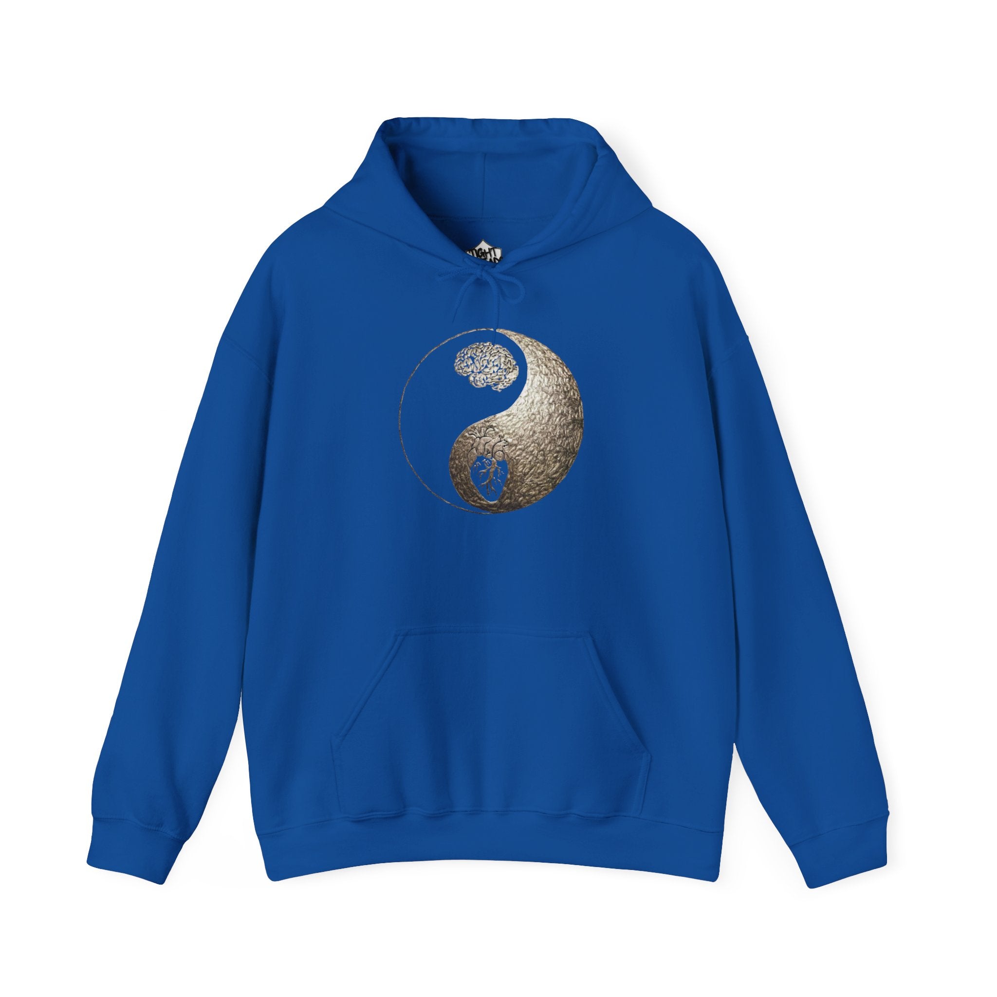 Yin Yang Mind over Body Hooded Sweatshirt - Cozy Unisex Hoodie for Peace Lovers, Spiritual Gift, Casual Wear, Meditation