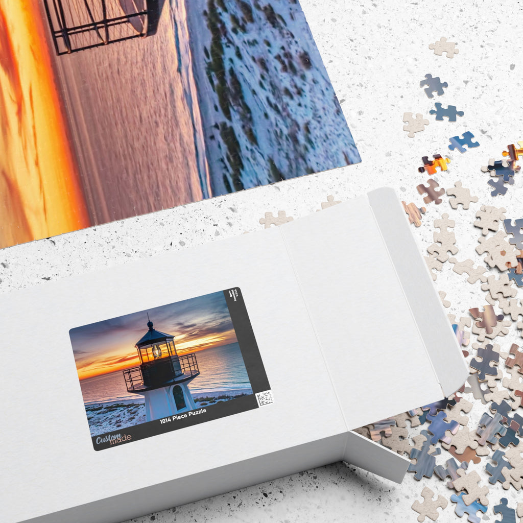 Lighthouse Sunset Puzzle 110, 252, 520, 1014 Piece | Scenic Coastal Jigsaw