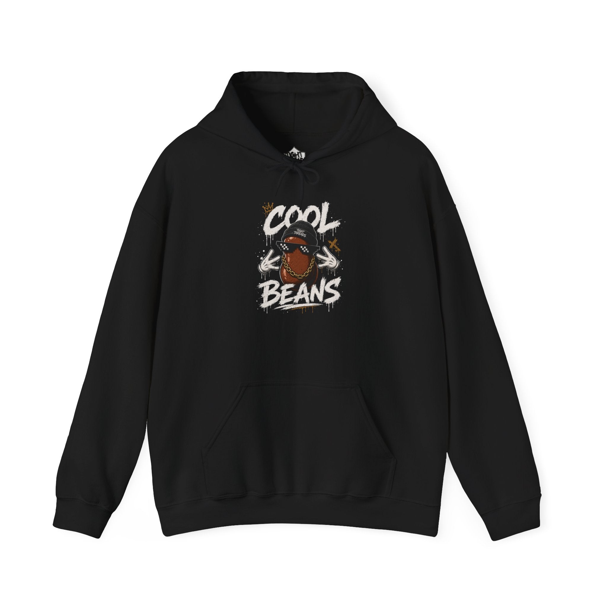 Cool Beans Hoodie — Funny Cartoon Coffee Bean Graphic Pullover