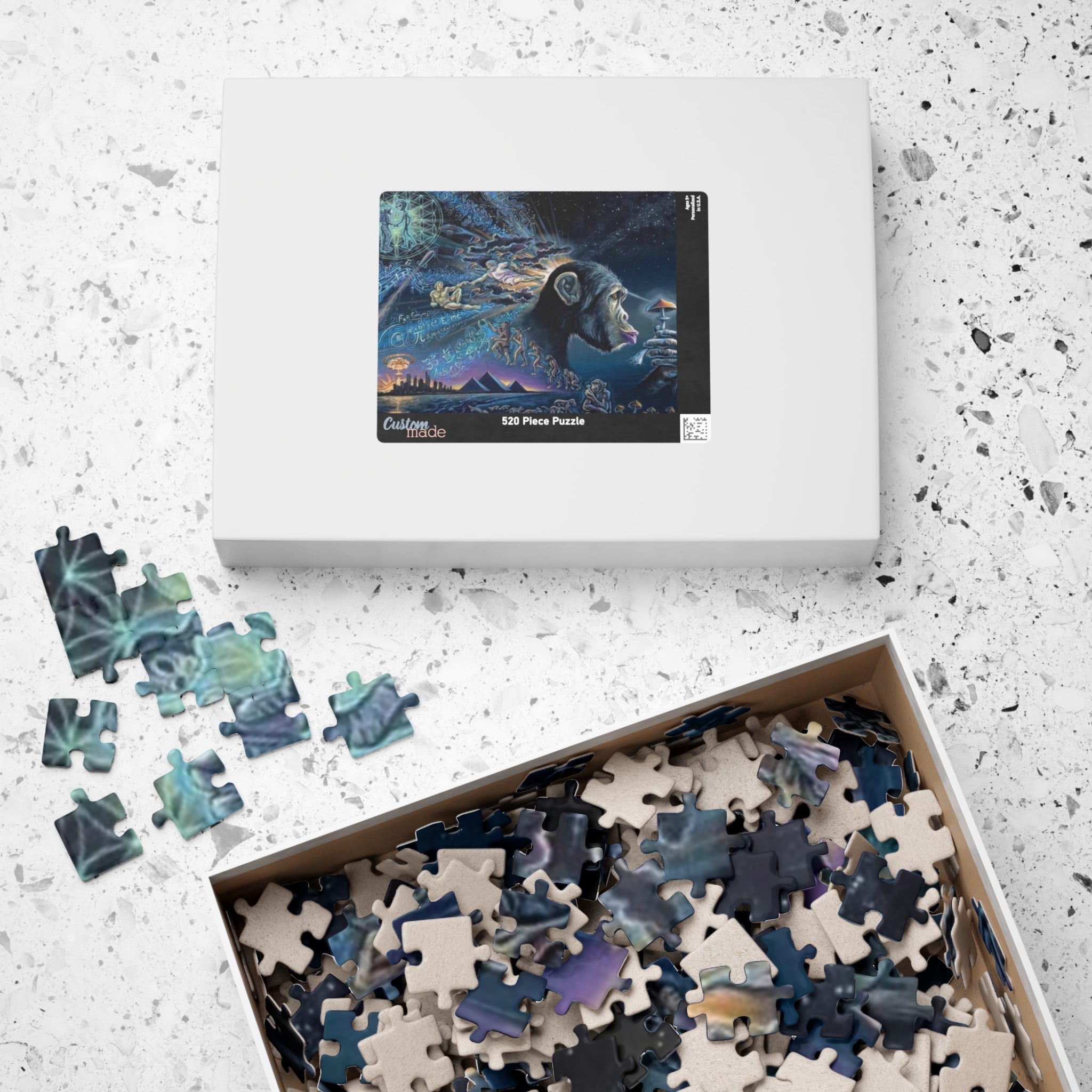Surreal Chimp with Cocktail Puzzle | 520-1014 Piece Jigsaw