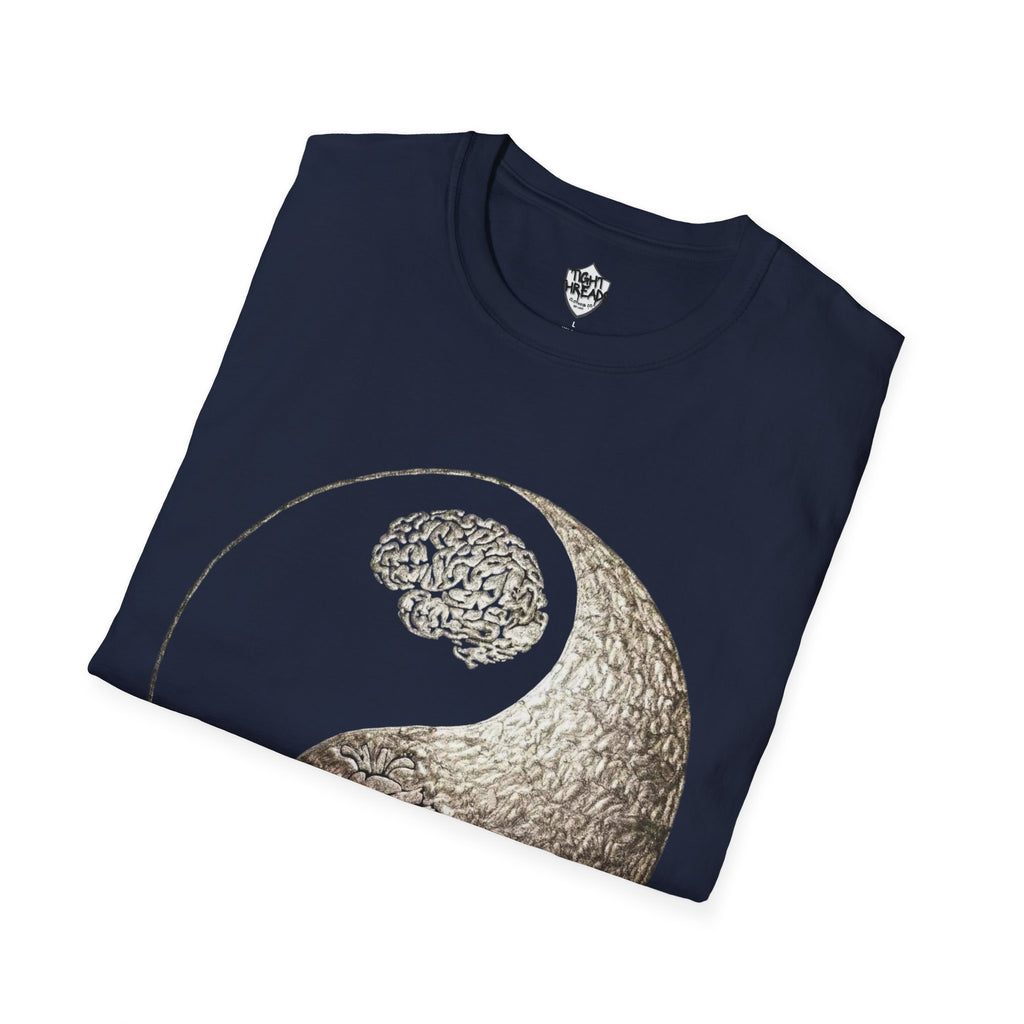 Yin Yang Mind over Matter Tee, Unisex T-Shirt for Mindfulness, Gift for Yoga Lovers, Boho Style, Casual Wear, Spiritual Design