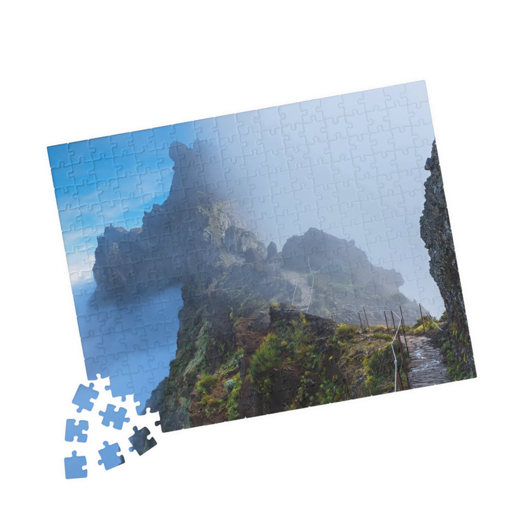 Misty Mountain Trail Puzzle | Scenic Landscape Jigsaw