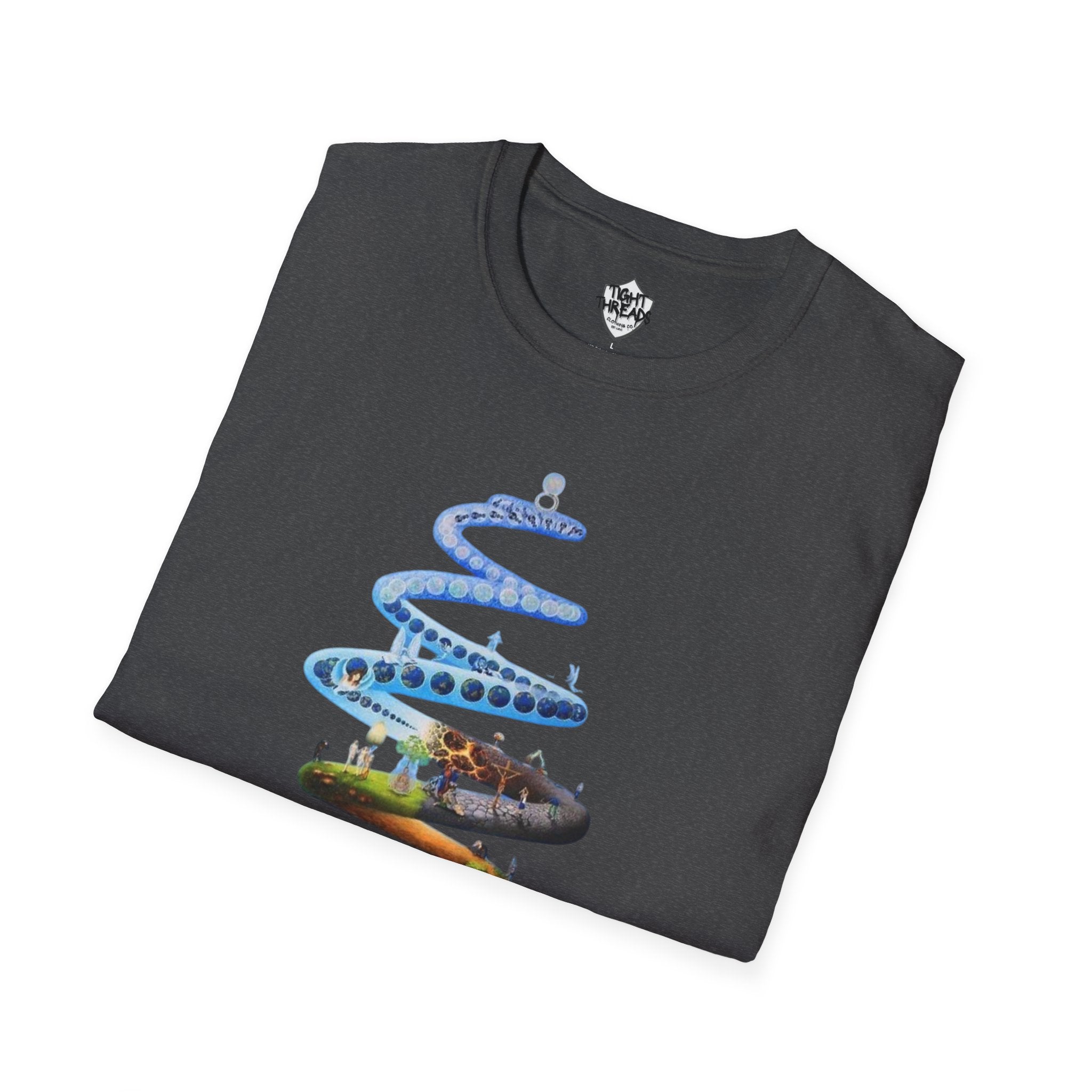 Spiral Life Unisex T-Shirt - Inspirational Design for Nature Lovers, Gift for Birthdays, Earth Day, Chill Vibes, Casual Wear, Graphic Tee