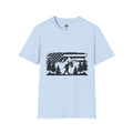 Bigfoot Forest Flag T-Shirt | Sasquatch Hiking Mountain Tee