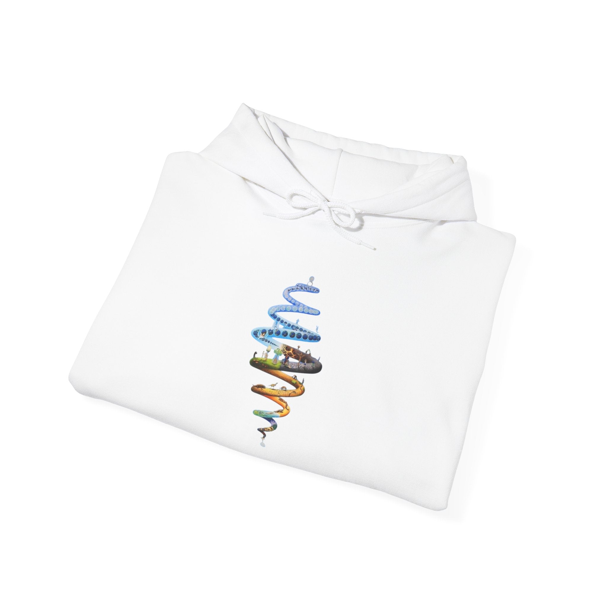 Spiral of Life Design Unisex Hoodie, Cozy Fashion, Perfect for Casual Wear, Gift for Friends, Great for Festivals