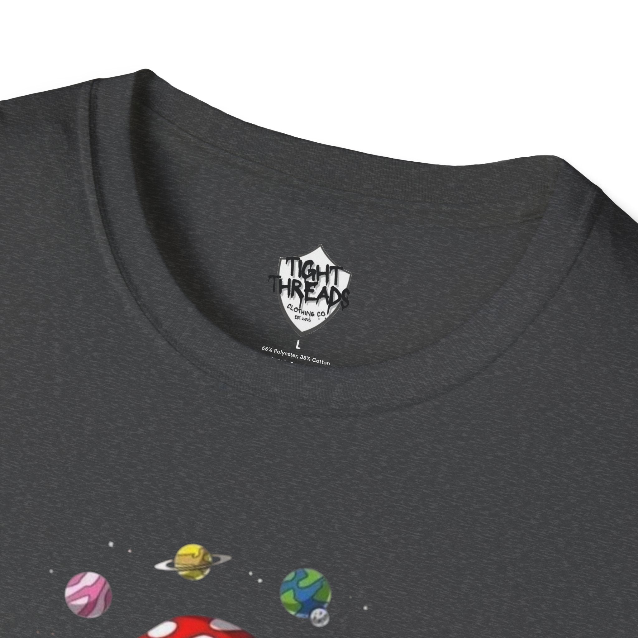Mushroom Meditation Tee | Unisex Softstyle T-Shirt, Trendy Graphic Tee, Casual Wear, Nature Lover Gift, Relaxation Shirt, Festival Apparel