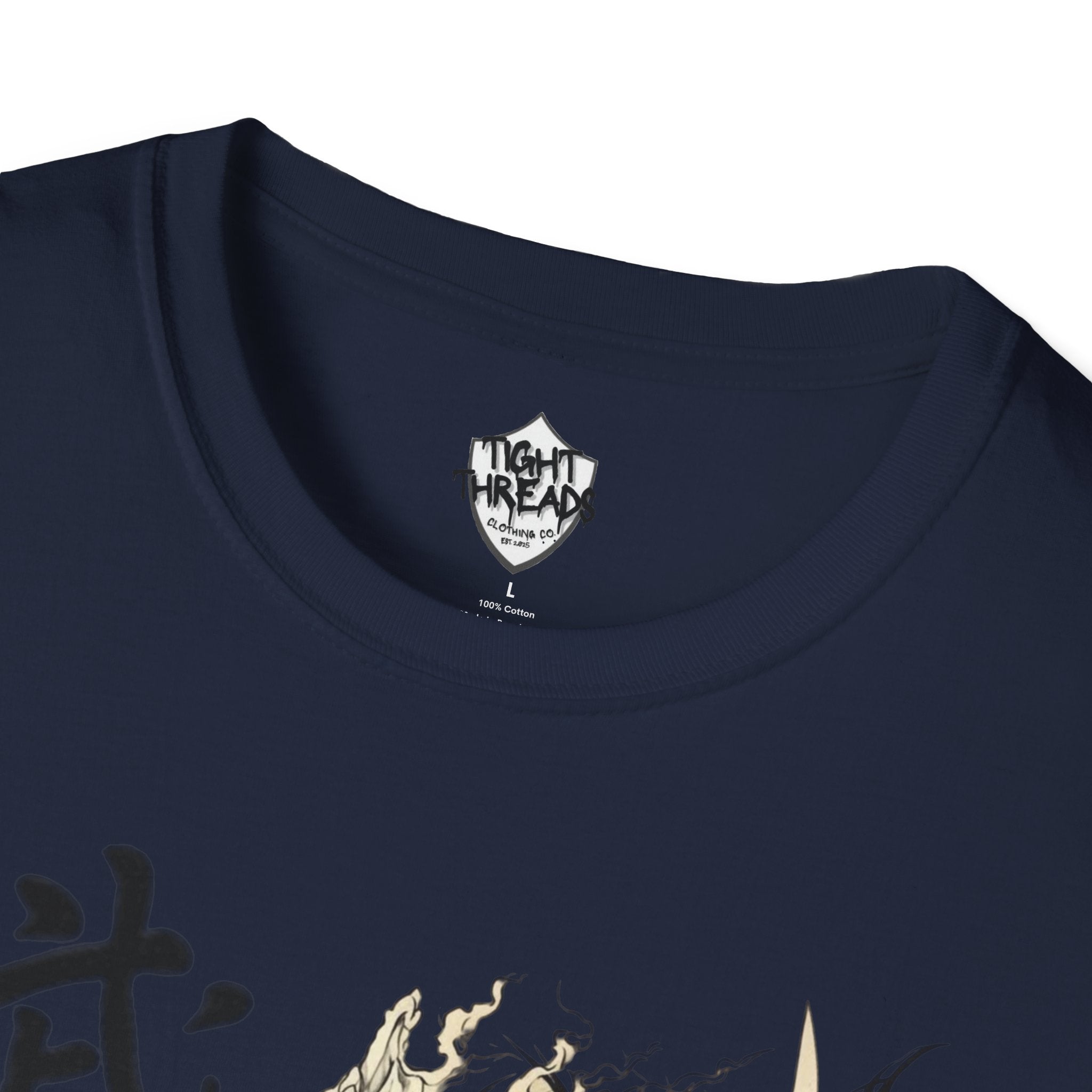 Oni Samurai Bushido Graphic Tee, Unisex Softstyle T-Shirt, Streetwear Style Urban Outfit