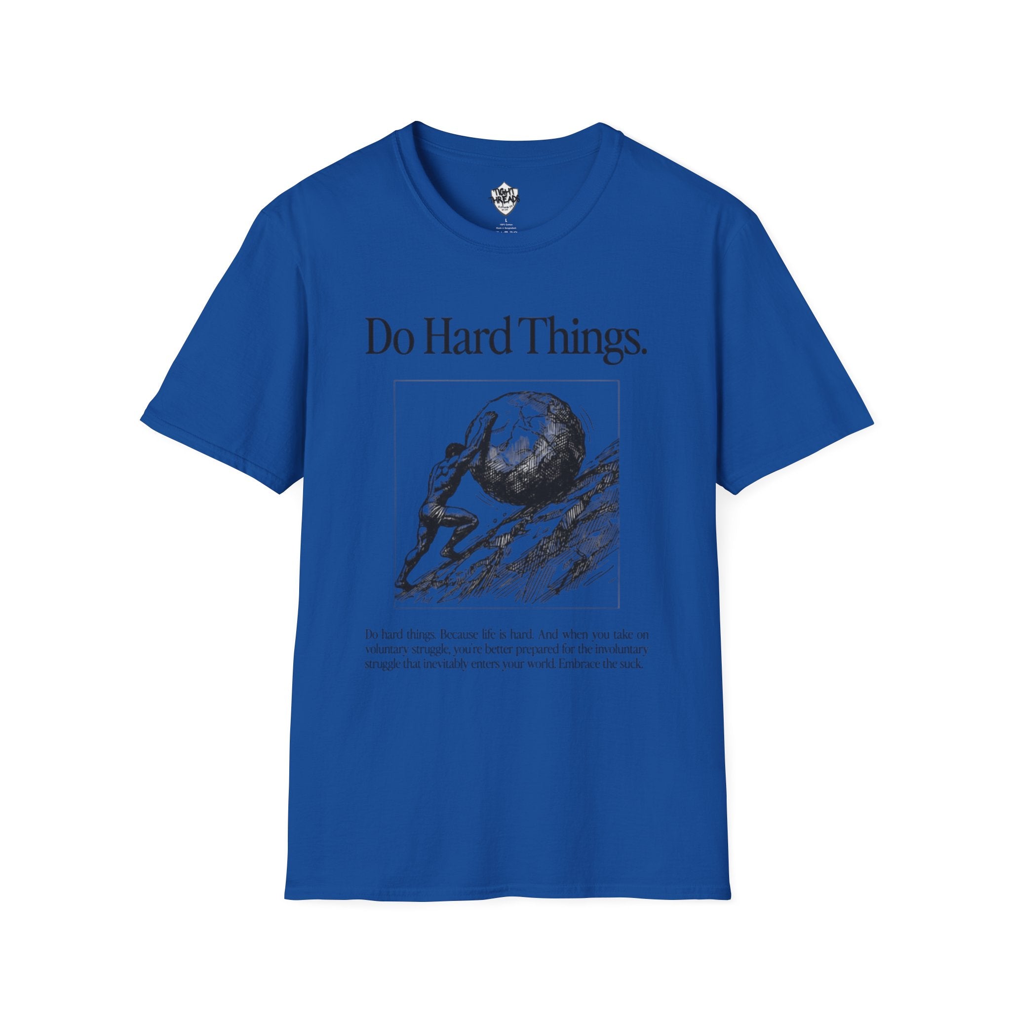 Do Hard Things Inspirational Unisex T-Shirt: Motivational Gym Tee, Casual Workout Shirt, Positive Apparel Gift, Everyday Wear, Statement Top