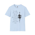Samurai Unalome Inspirational Quote T-Shirt, Motivational Tee, Unique Graphic Shirt, Gift for Friends, Casual Wear, Unisex Softstyle Tee