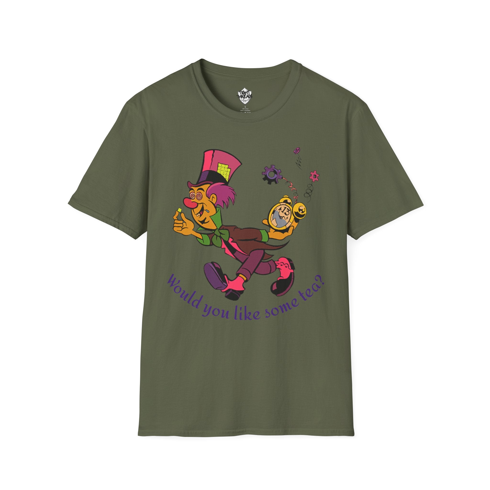 Mad Hatter Tea Party T-Shirt, Alice in Wonderland Shirt, Fun Unisex Tee, Playful Gift for Fans, Casual Wear