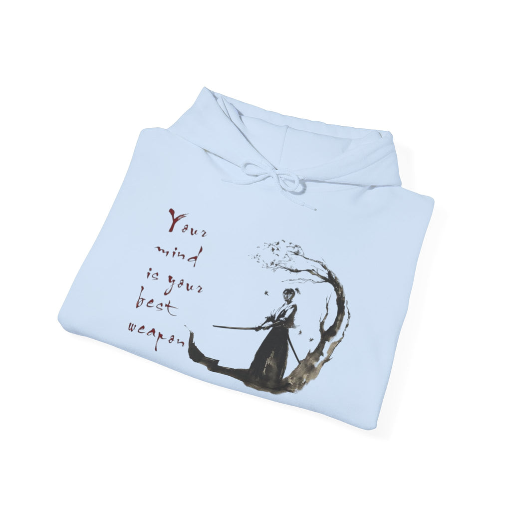 Dreamy Unisex Hoodie: 'Your Mind is Your Best Weapon', Cozy Layer for Relaxation, Perfect for Gifts, All Seasons, Adorned with Art, Unisex