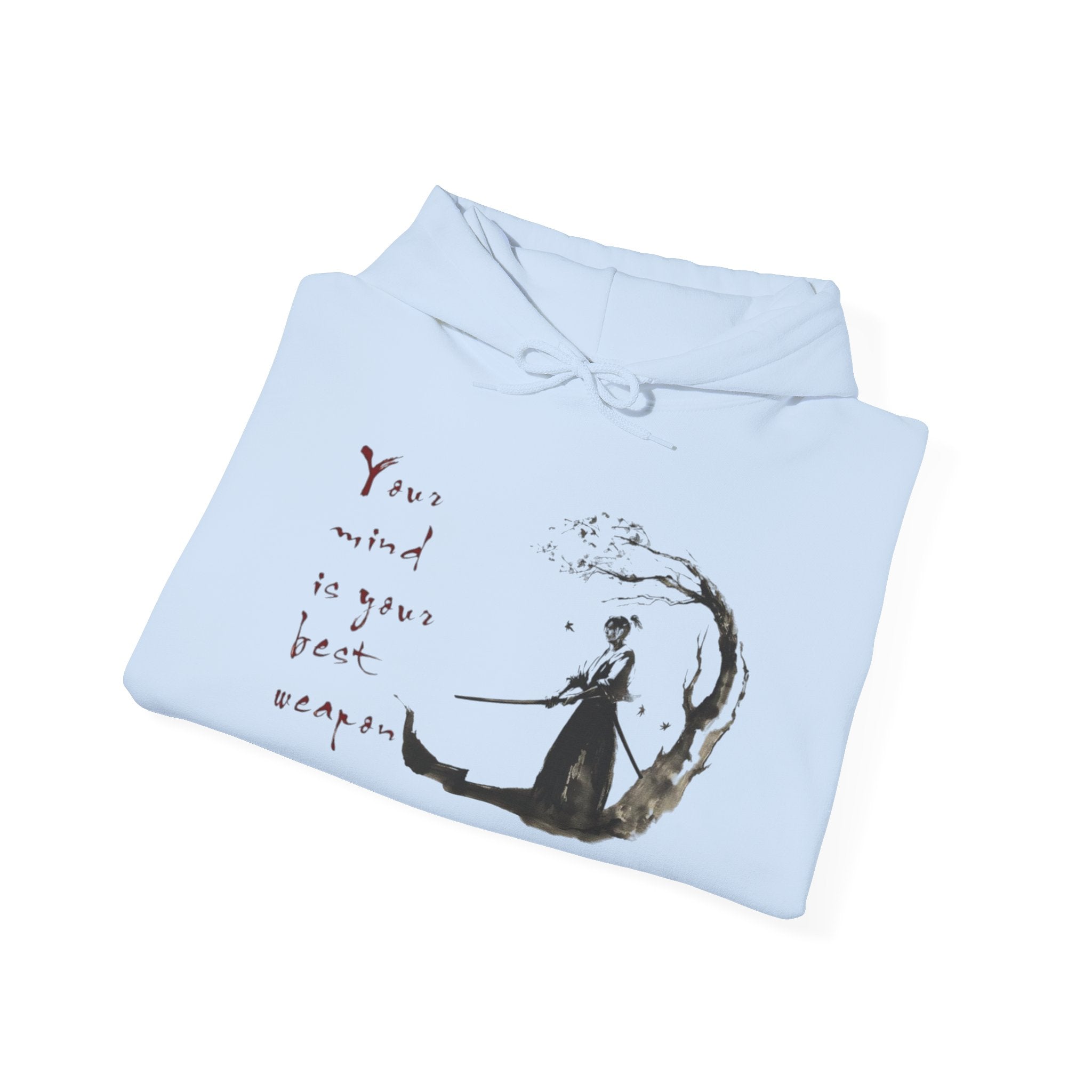 Dreamy Unisex Hoodie: 'Your Mind is Your Best Weapon', Cozy Layer for Relaxation, Perfect for Gifts, All Seasons, Adorned with Art, Unisex