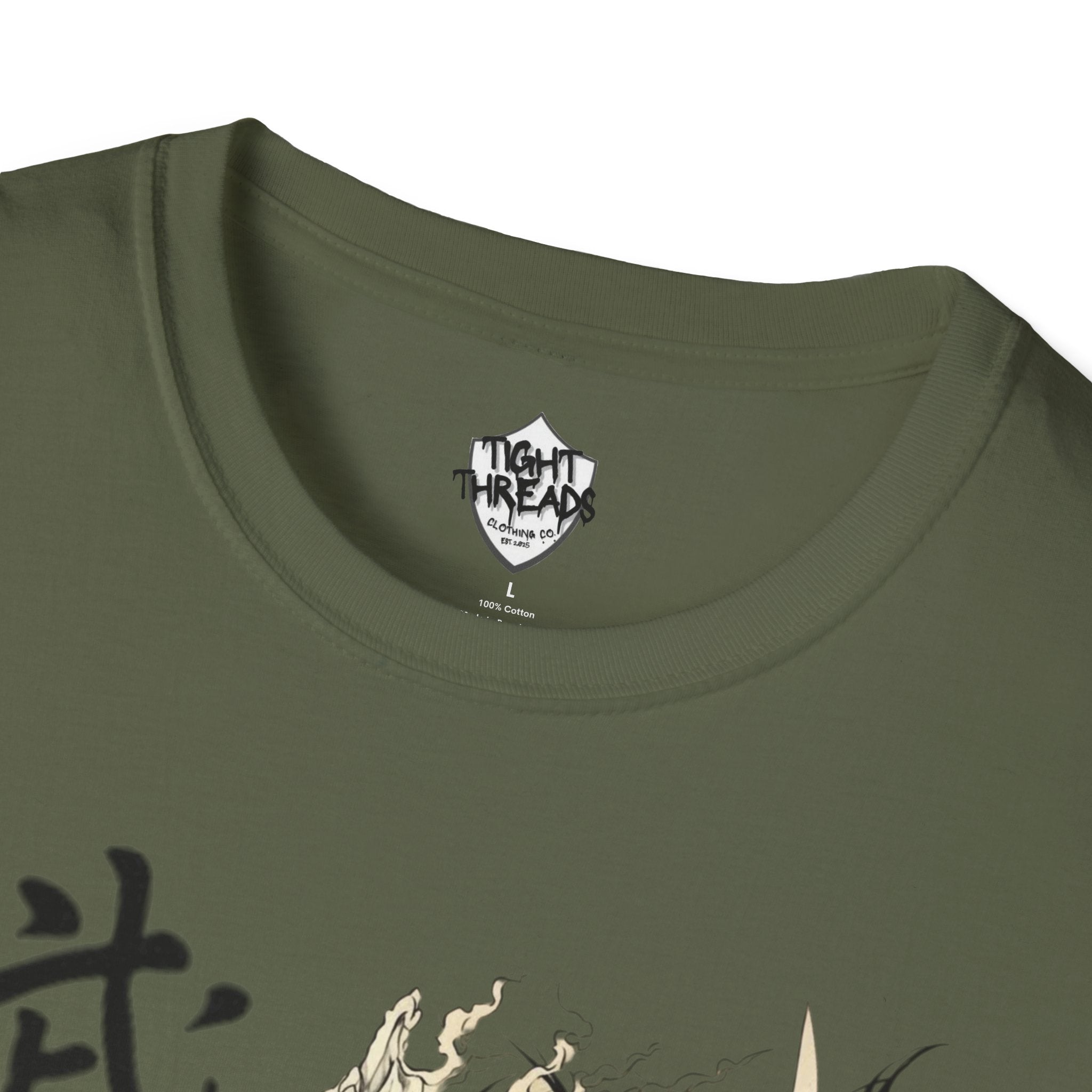 Oni Samurai Bushido Graphic Tee, Unisex Softstyle T-Shirt, Streetwear Style Urban Outfit