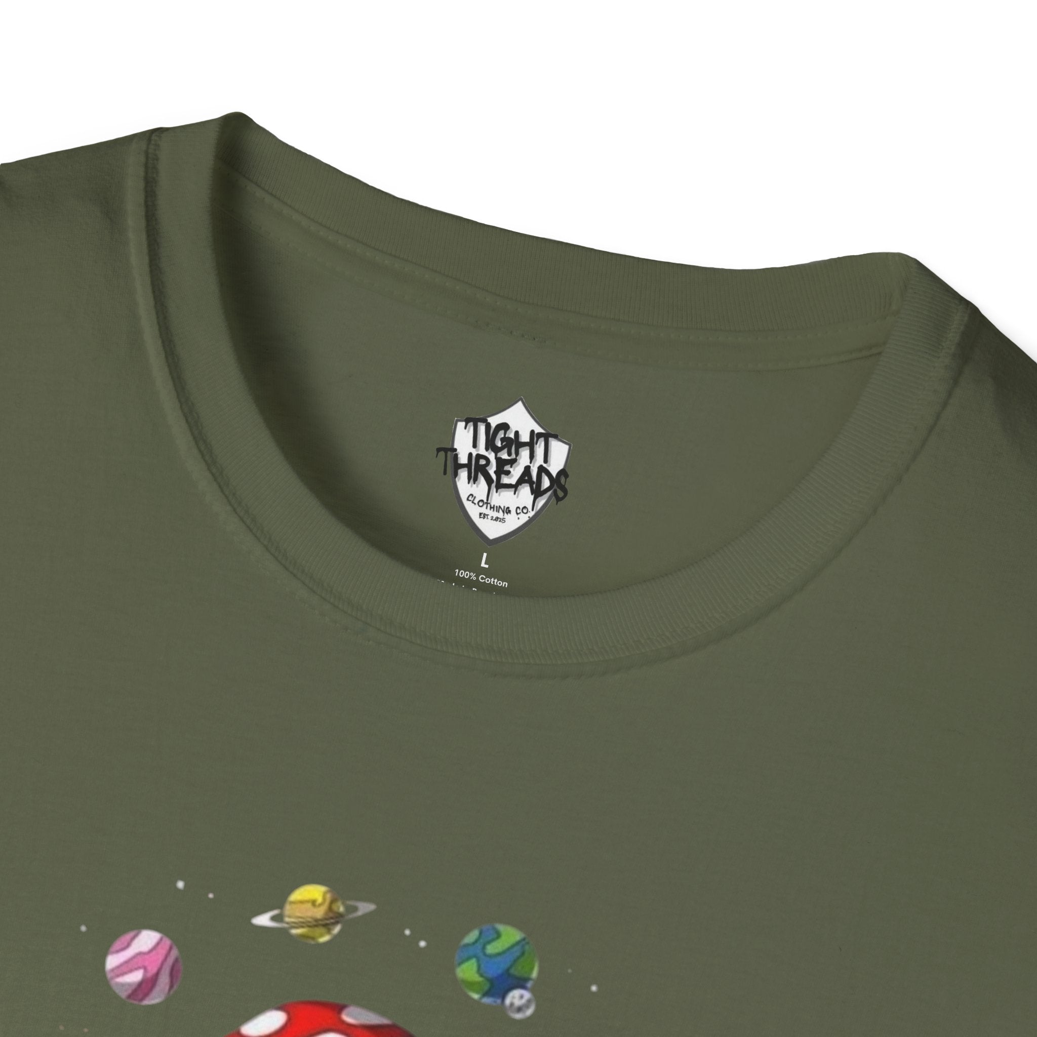 Mushroom Meditation Tee | Unisex Softstyle T-Shirt, Trendy Graphic Tee, Casual Wear, Nature Lover Gift, Relaxation Shirt, Festival Apparel
