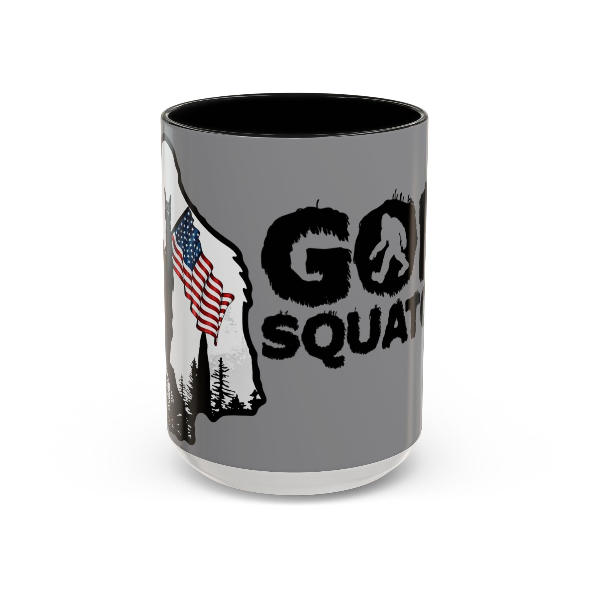 Gone Squatchin Patriotic Bigfoot Mug | Accent Coffee Mug