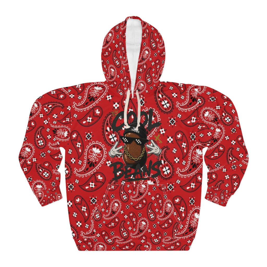 Cool Beans Red Bandana Hoodie