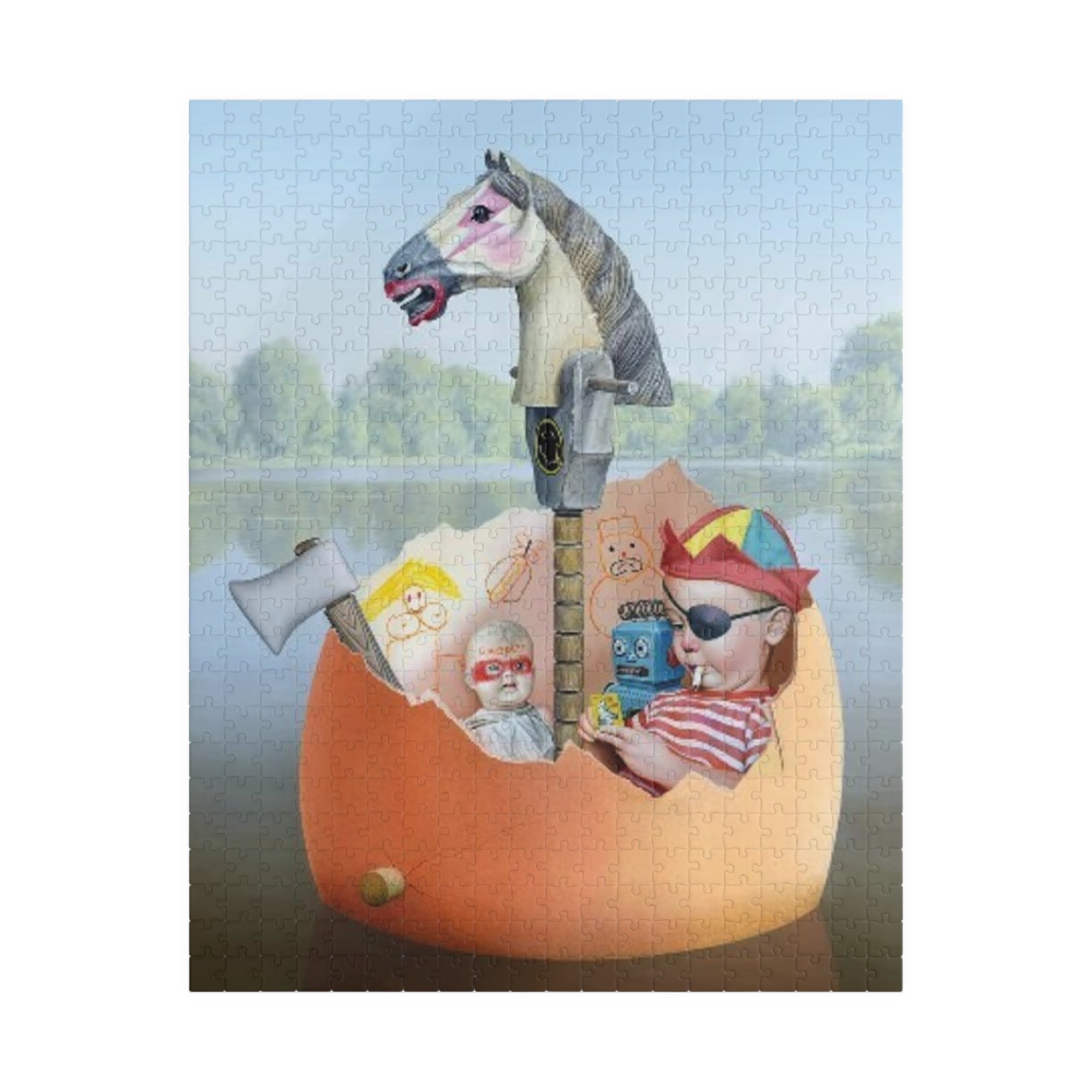 Little Adult in Egg puzzle | 520 or 1014 pc jigsaw