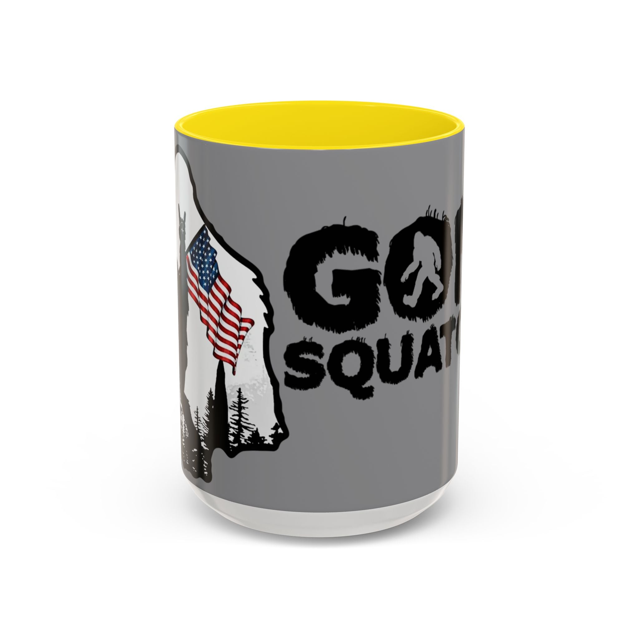Gone Squatchin Patriotic Bigfoot Mug | Accent Coffee Mug