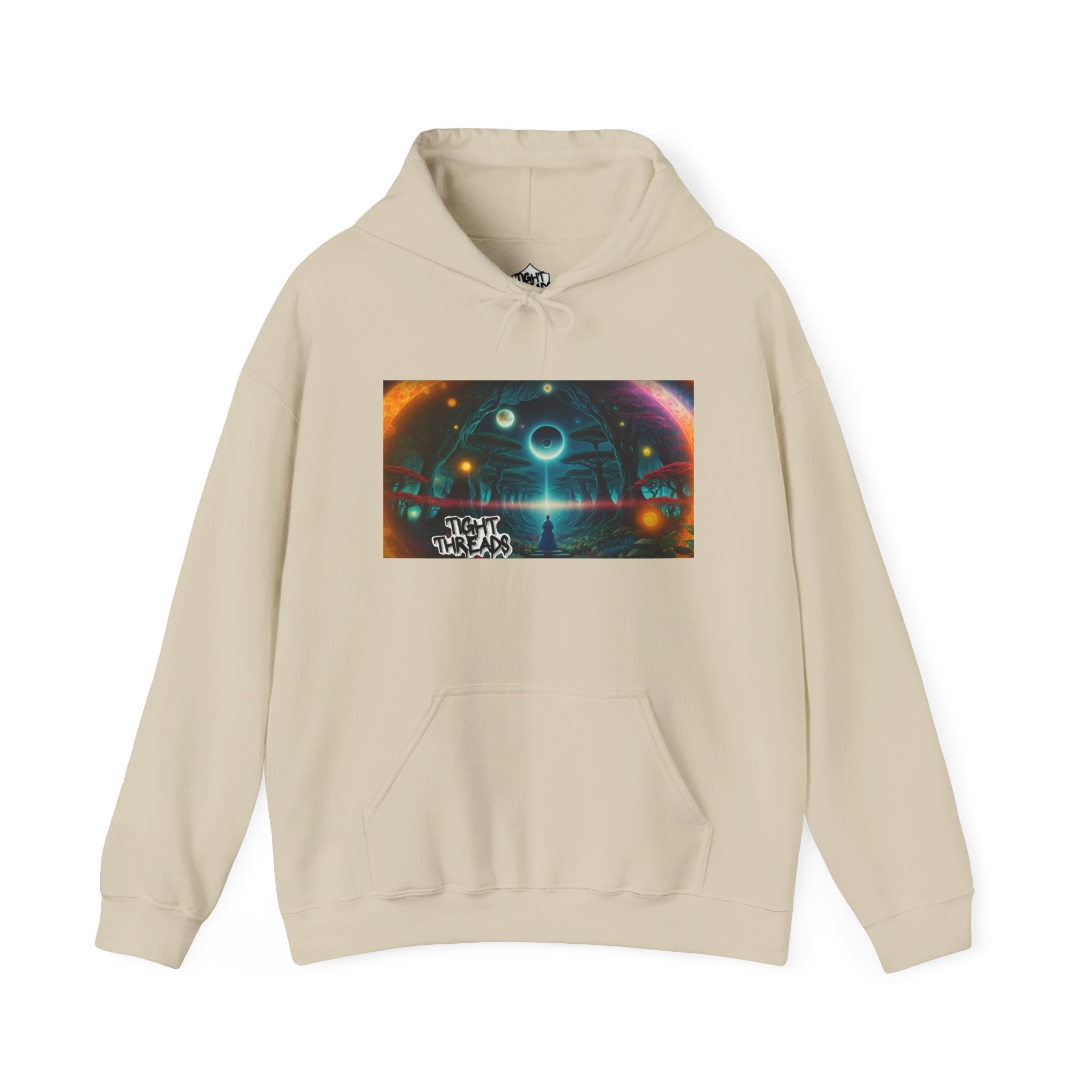 Galactic Dream Unisex Hooded Sweatshirt, Cosmic Art Hoodie, Stylish Casual Wear, Perfect for Sci-Fi Fans, Gift for Stargazers