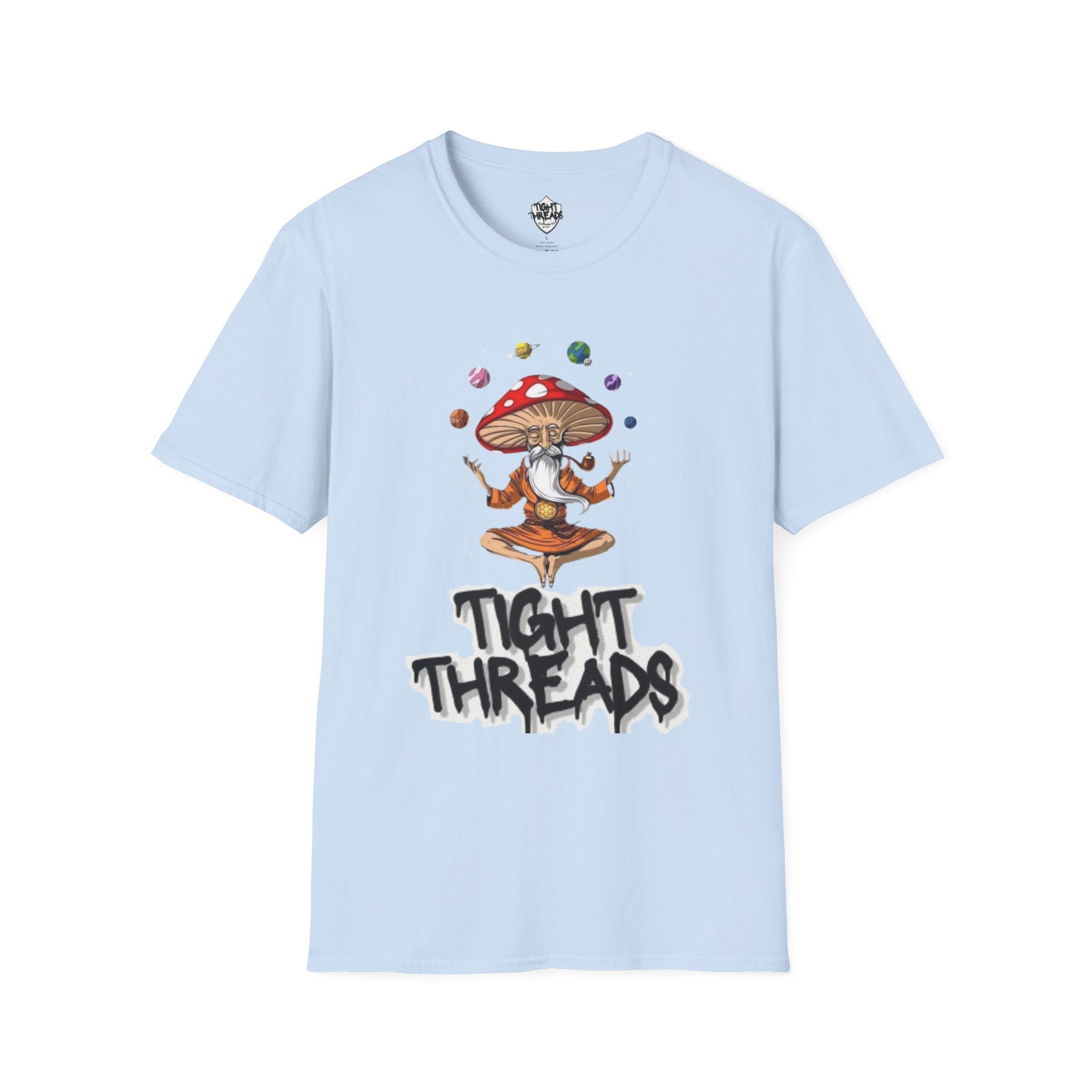 Mushroom Meditation Tee | Unisex Softstyle T-Shirt, Trendy Graphic Tee, Casual Wear, Nature Lover Gift, Relaxation Shirt, Festival Apparel