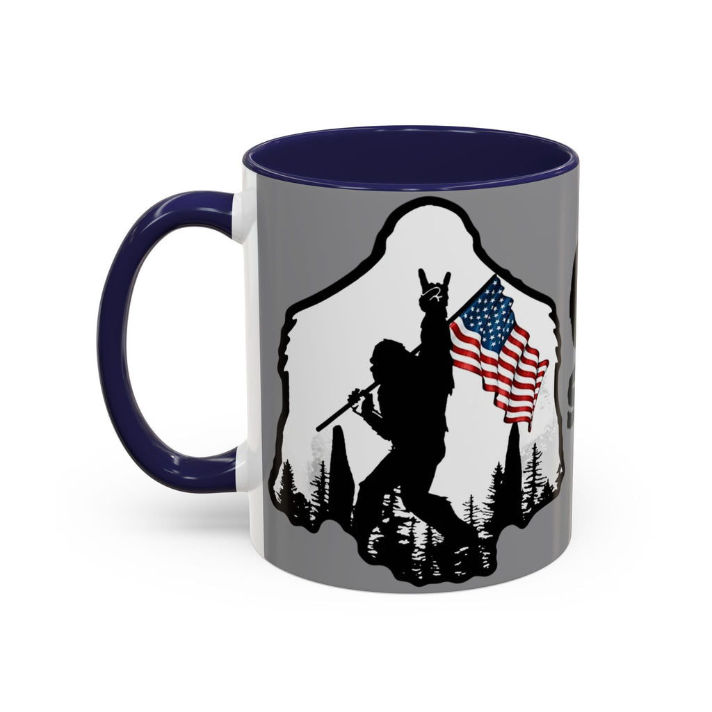 Gone Squatchin Patriotic Bigfoot Mug | Accent Coffee Mug