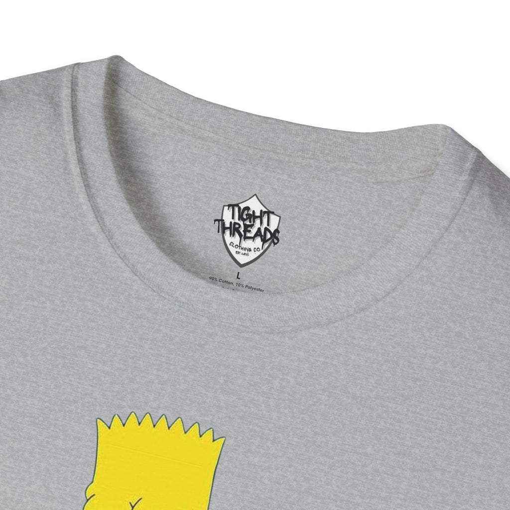 Bart Simpson and his Bud Graphic Tee, Casual Unisex T-Shirt for Everyday Wear, Perfect Gift for Fans, Outdoor Fun, Summer Style