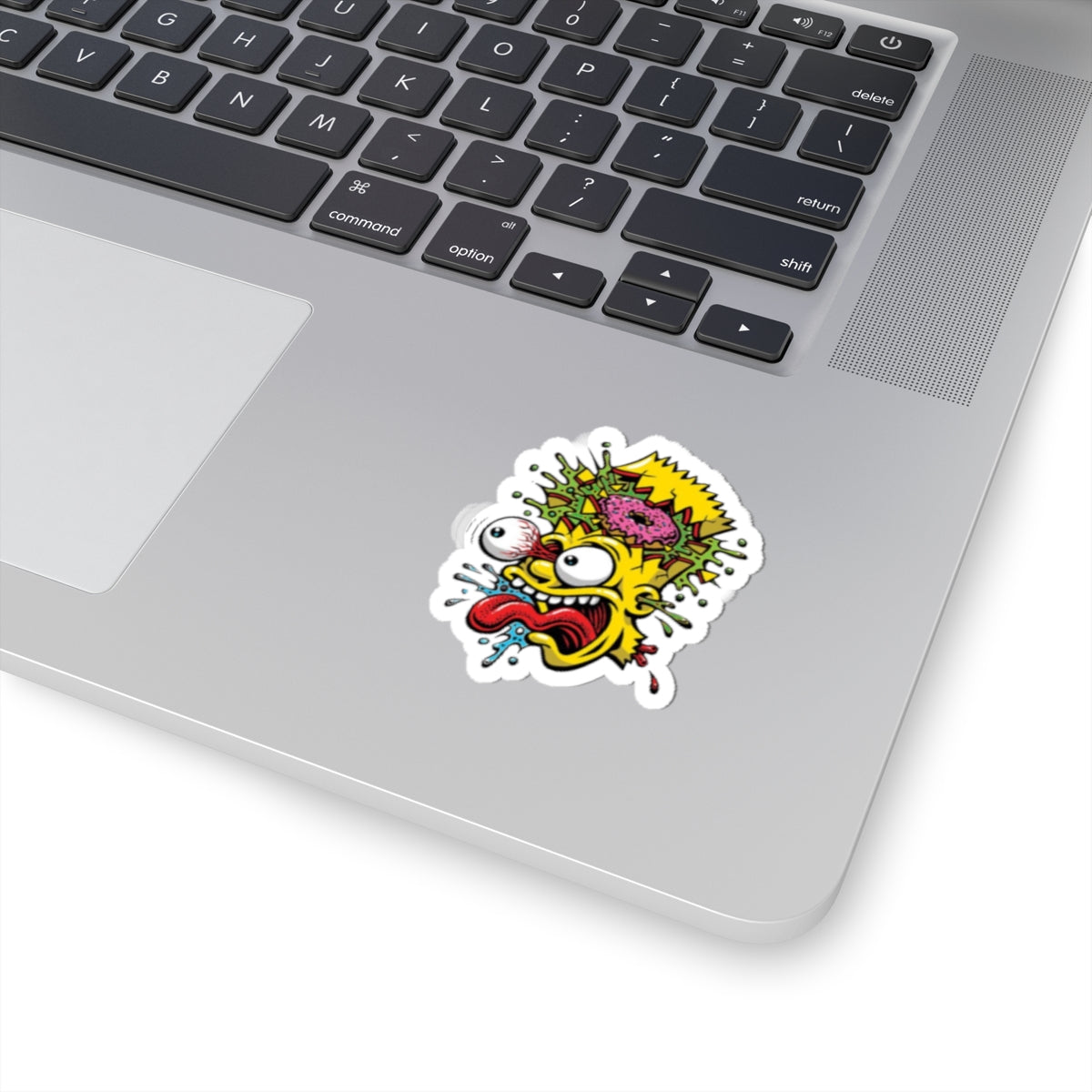 Exploding Cartoon Head sticker | Kiss-Cut Sticker, Retro Skate Punk Art