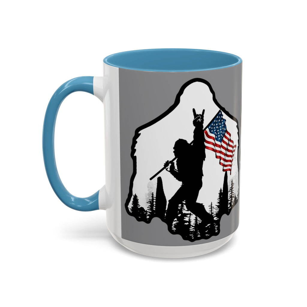 Gone Squatchin Patriotic Bigfoot Mug | Accent Coffee Mug