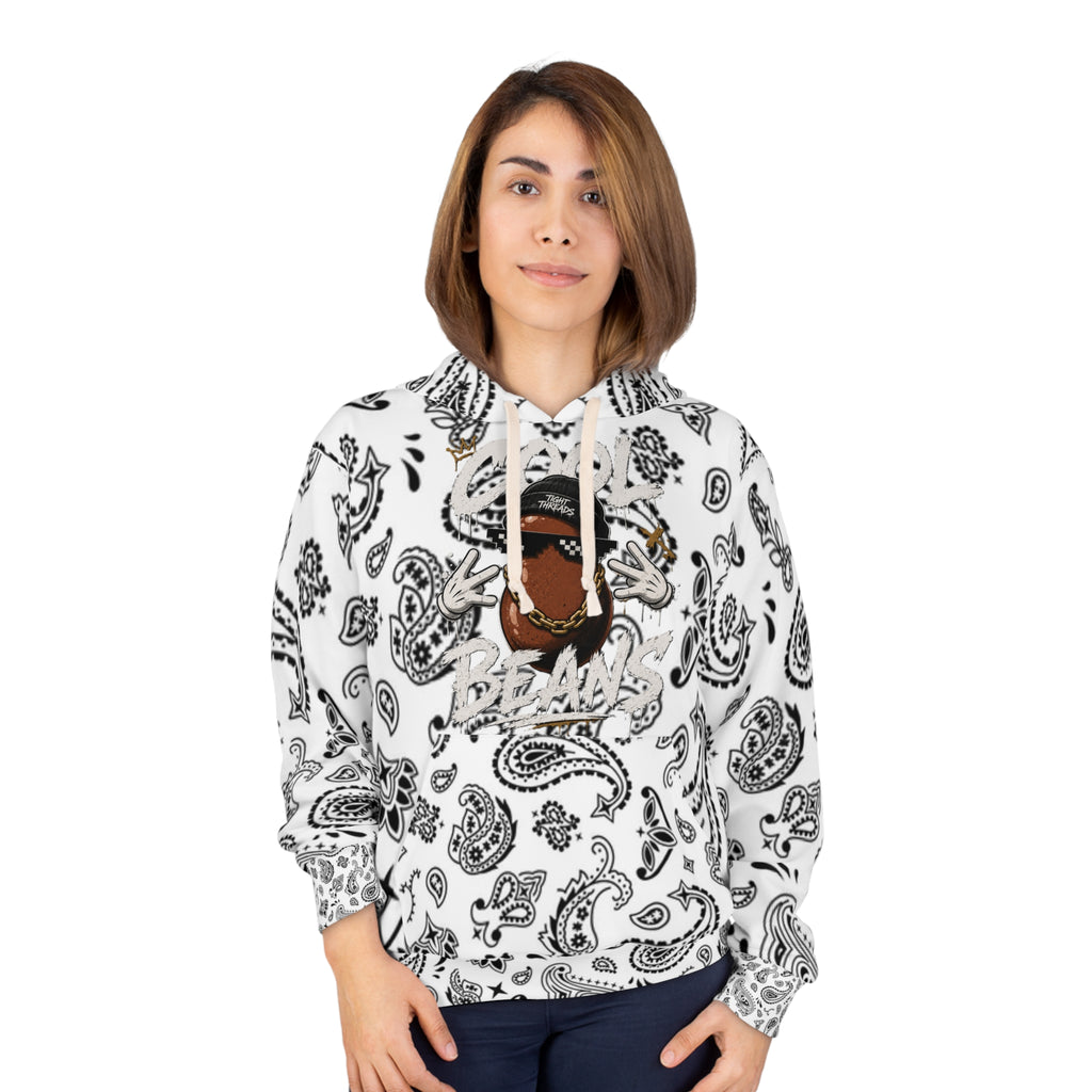 Cool Beans Bandana Paisley Pattern Hoodie | Cool Beans Bean, Tight Threads Beanie, Dope Graphic