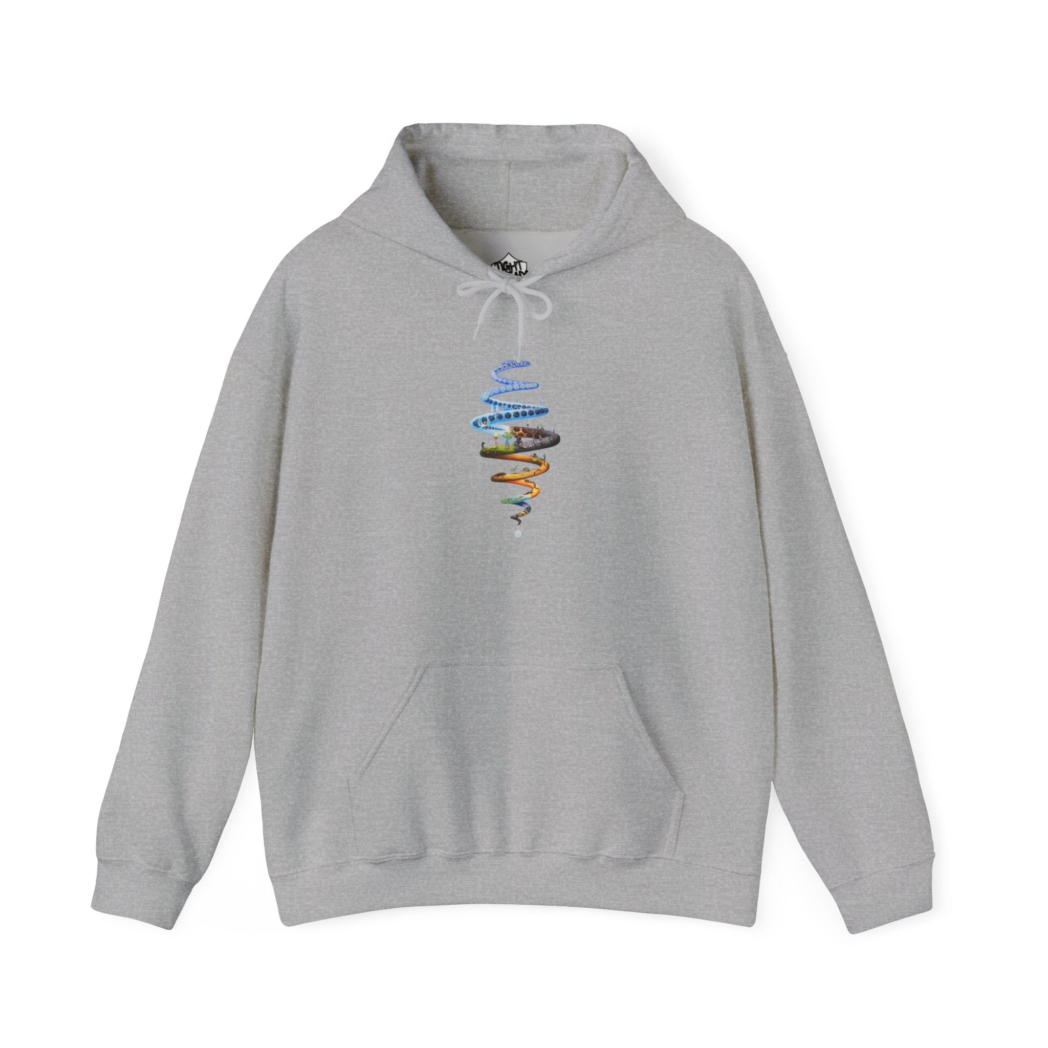 Spiral of Life Design Unisex Hoodie, Cozy Fashion, Perfect for Casual Wear, Gift for Friends, Great for Festivals