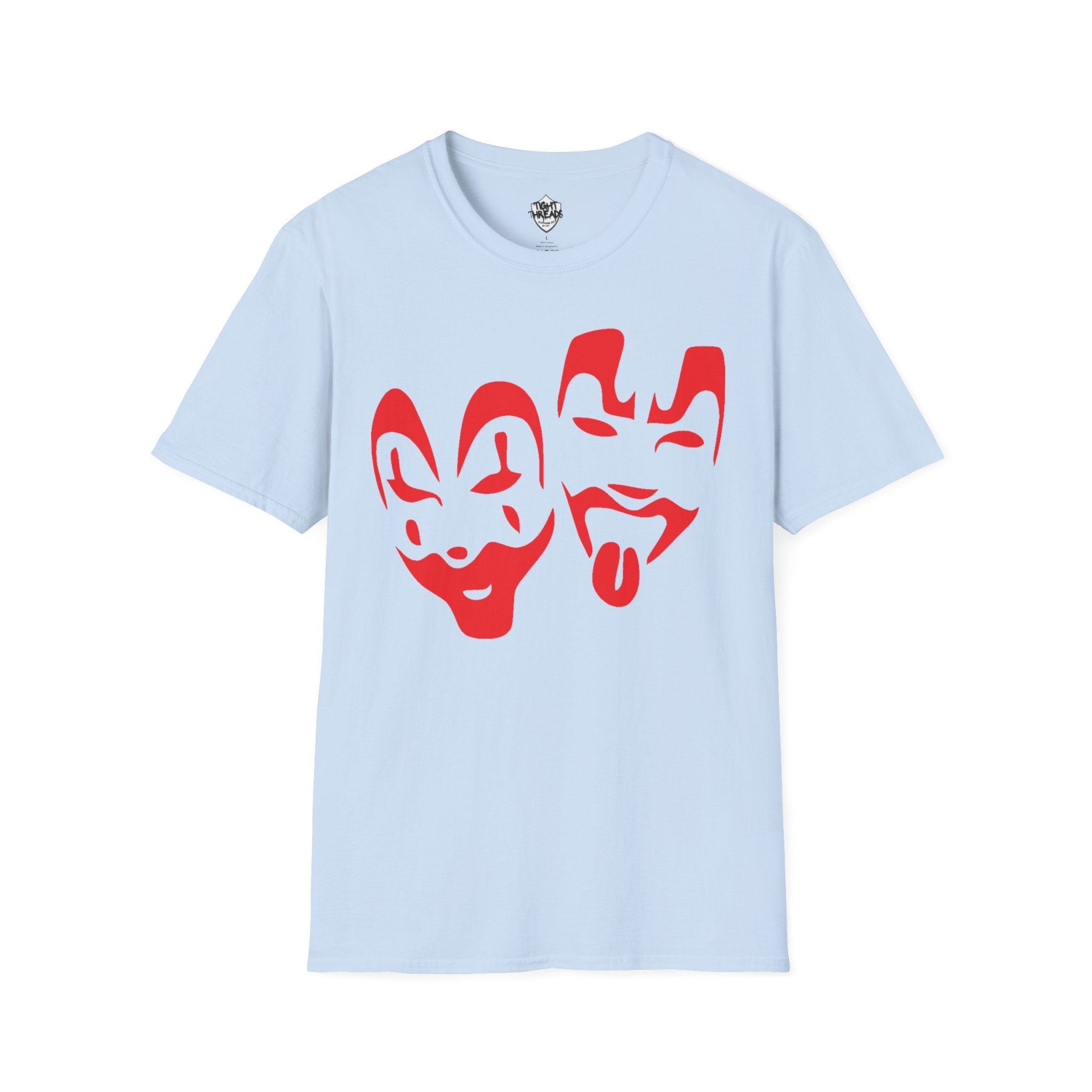 Red Juggalo Faces T-Shirt | Clown Theater Graphic