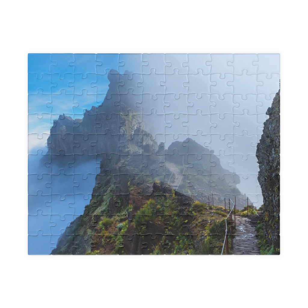 Misty Mountain Trail Puzzle | Scenic Landscape Jigsaw