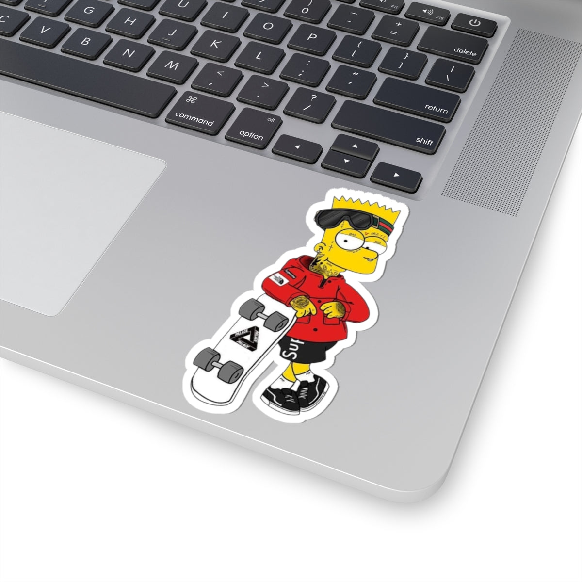 Skater Bart Simpson Character Sticker | Kiss-Cut Sticker
