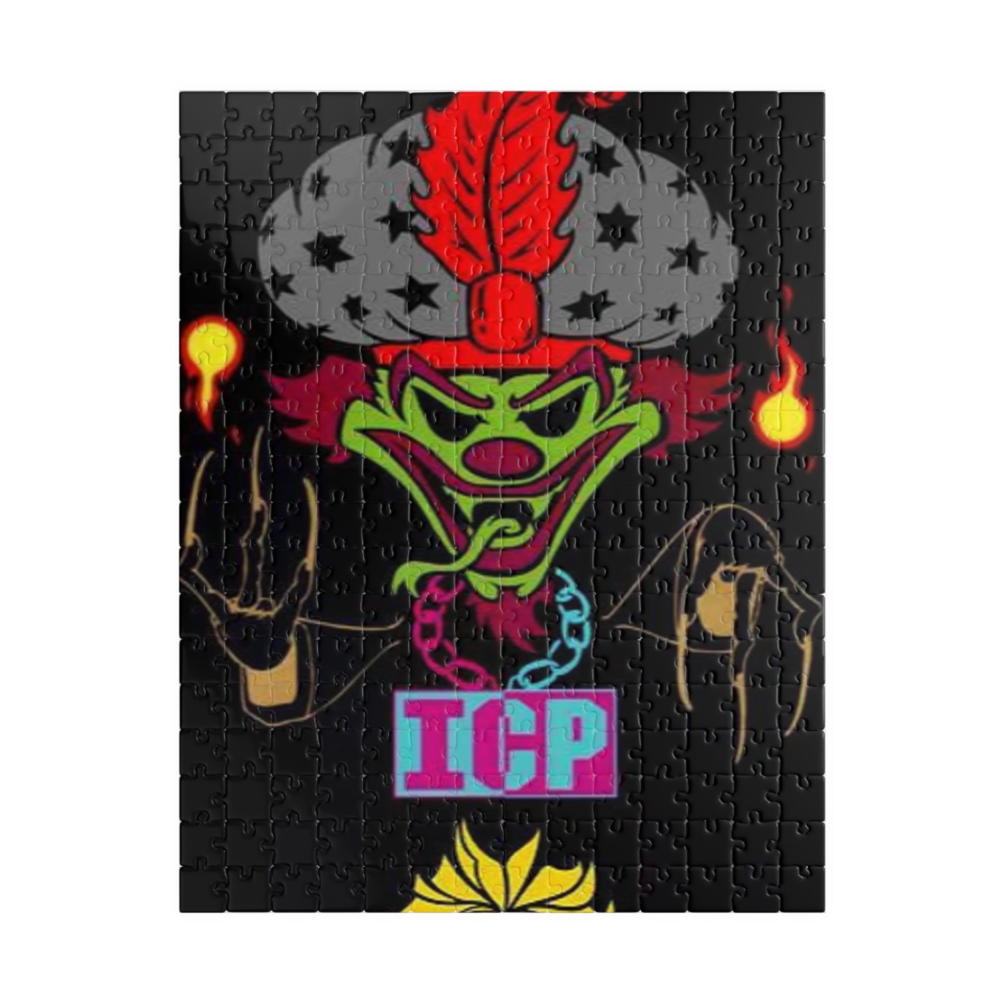 OG 6 Joker Card Merge ICP Juggalo Puzzle | 520-Piece Colorful Horror Jigsaw