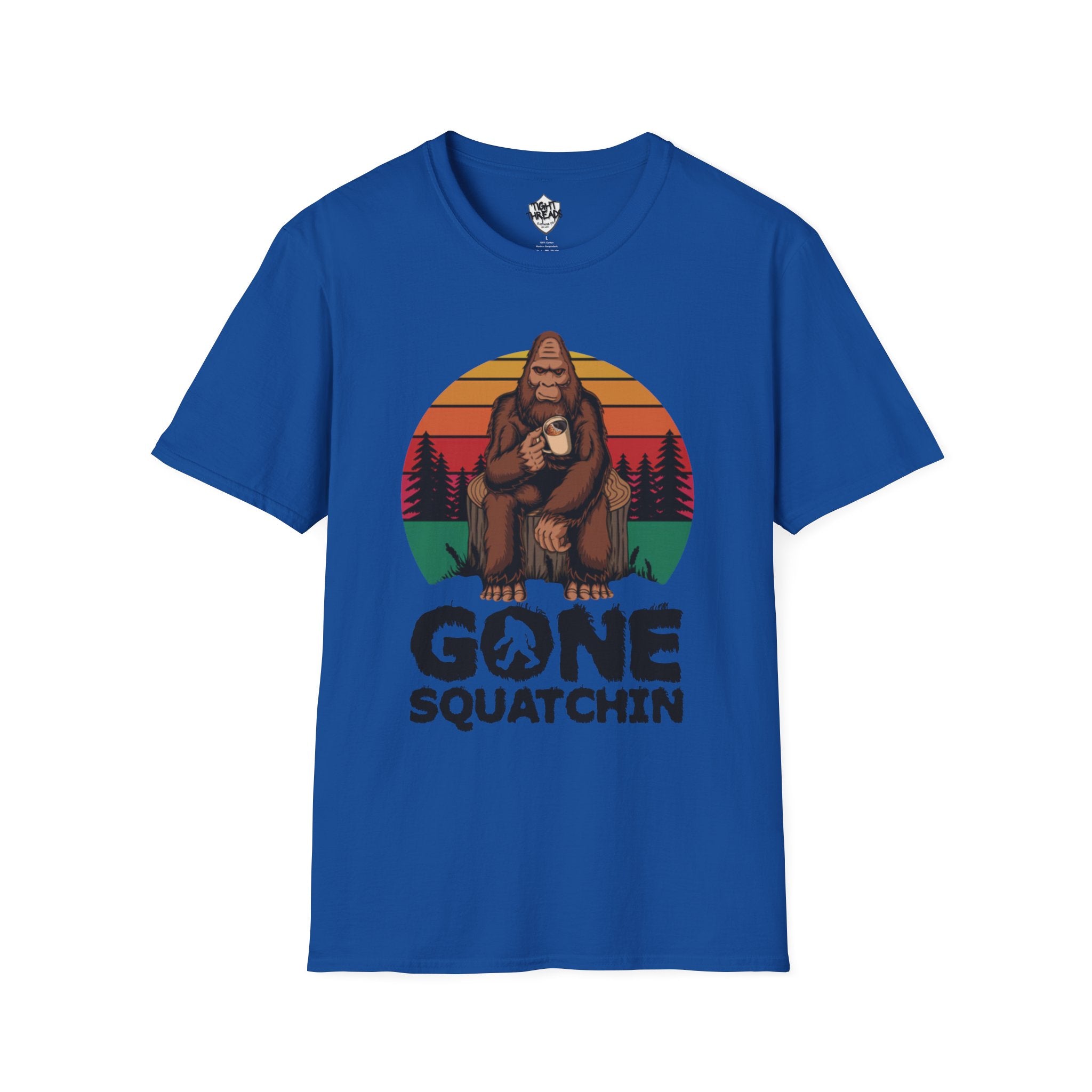 Gone Squatchin Sasquatch T-Shirt | Bigfoot Camping Graphic Tee